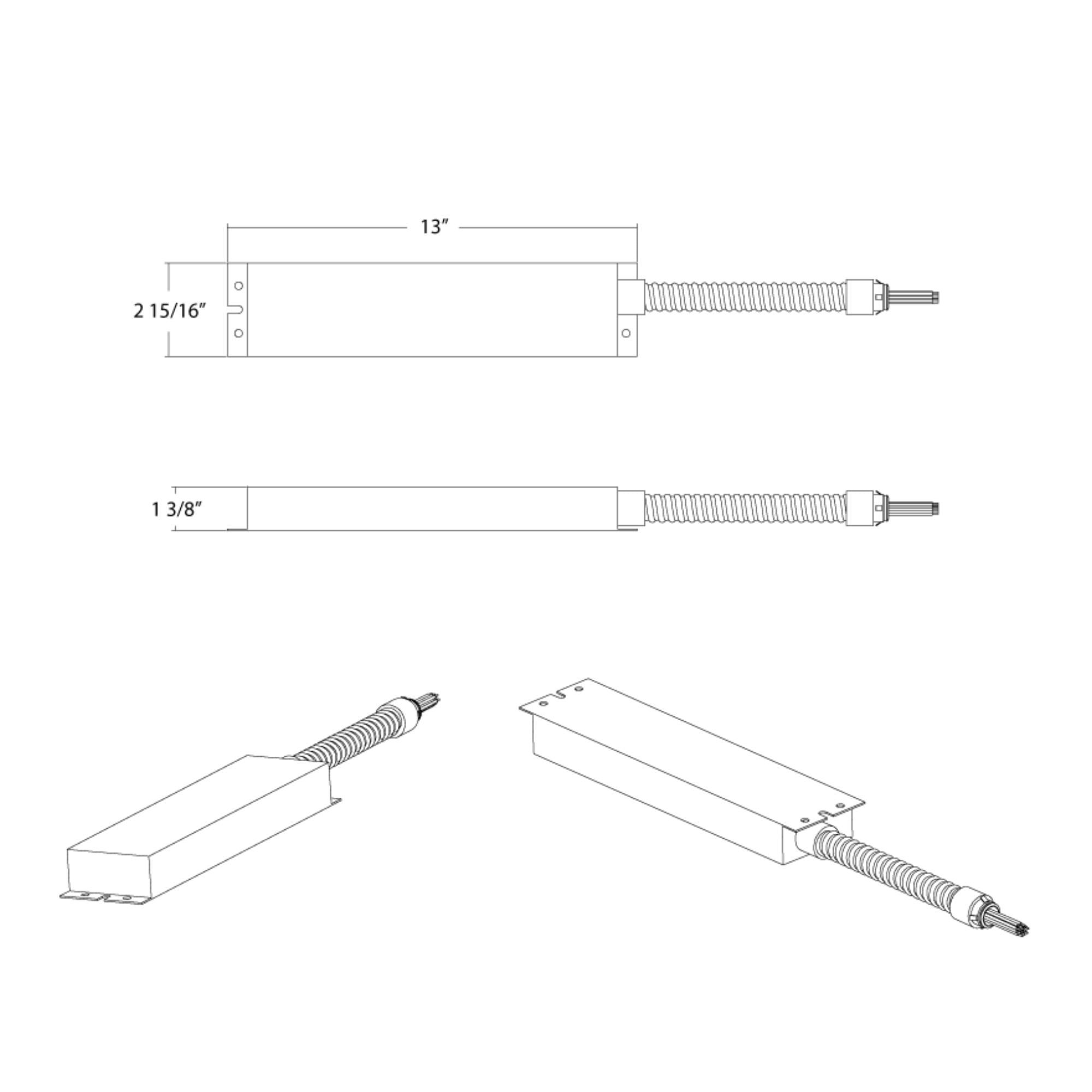 RAB Lighting - 21W Emergency Driver 100-277V, 200V DC Output | Bees Lighting
