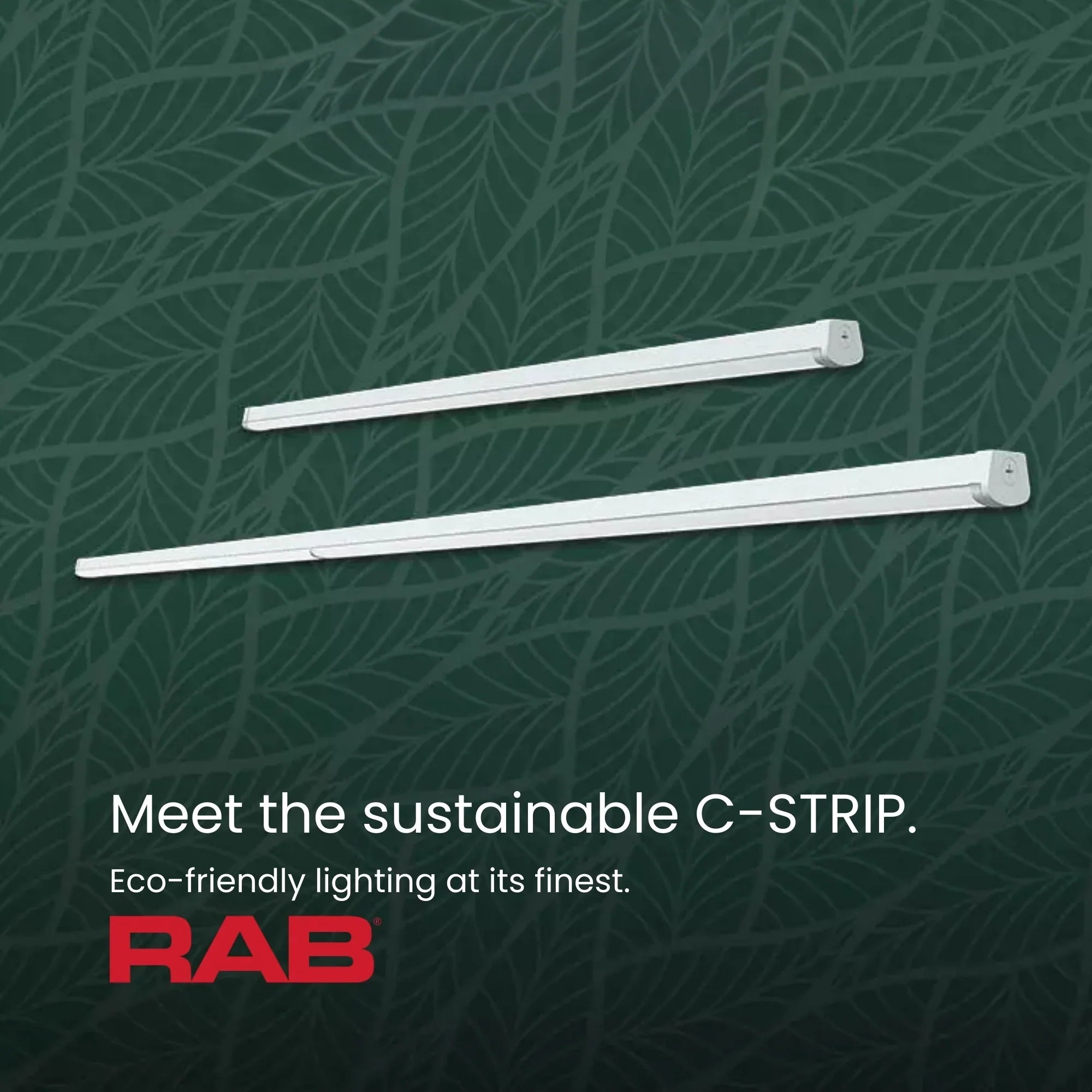 RAB CS8 - 8ft LED Strip Light, 42/64/88W Selectable, 3500K/4000K/5000K, 13480 Lumens, 120-277V