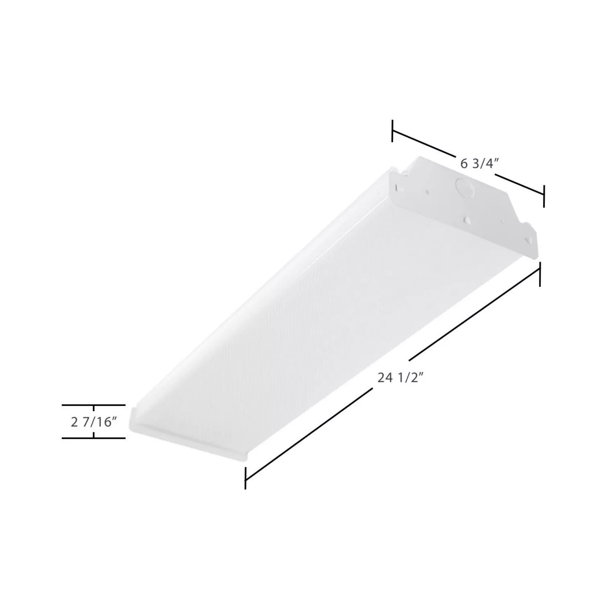2ft LED Wrap Light, 20W, 2800 Lumens, 35K/40K/50K, 120/277V