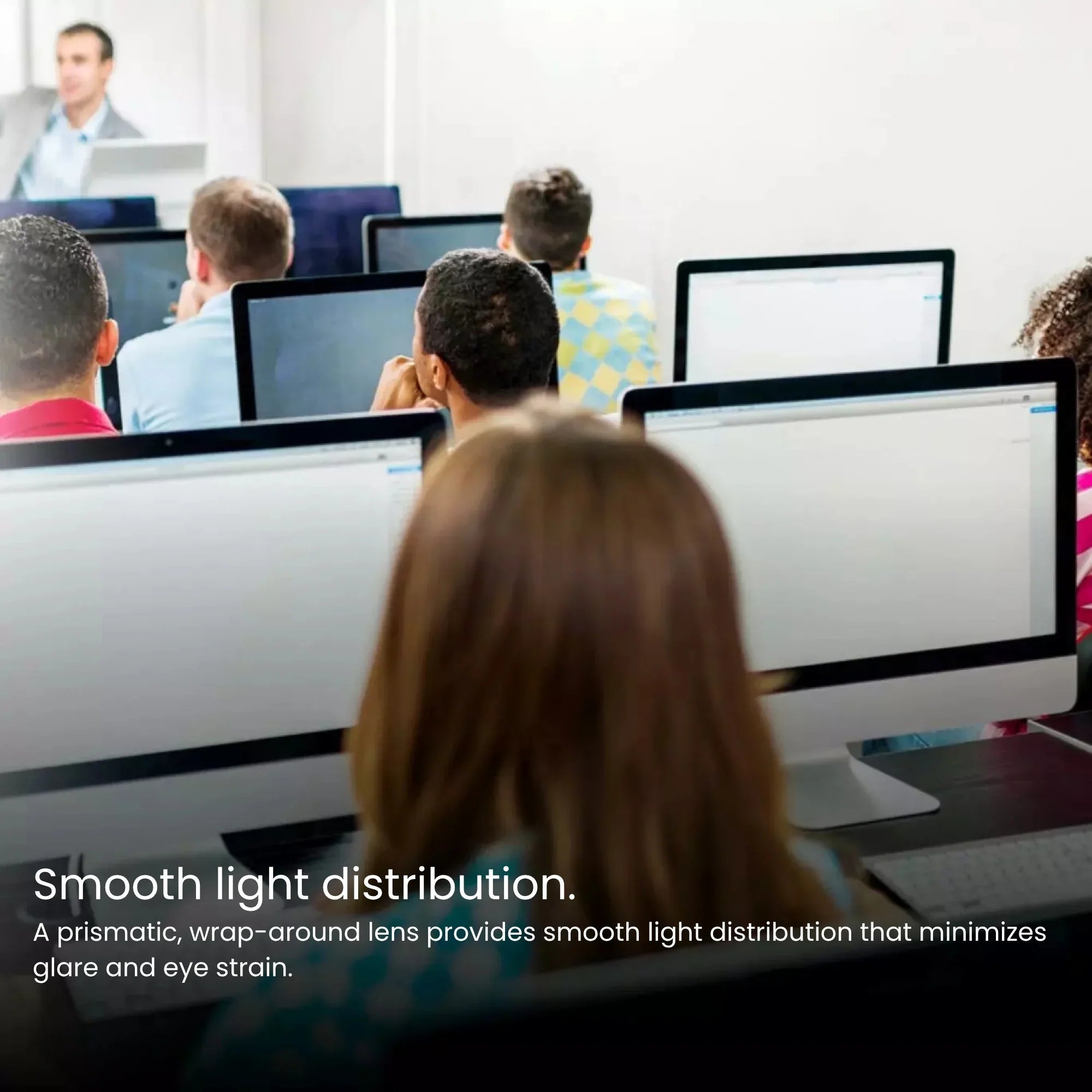4ft LED Wrap Light, 40W, 5540 Lumens, 35K/40K/50K, 120-277V