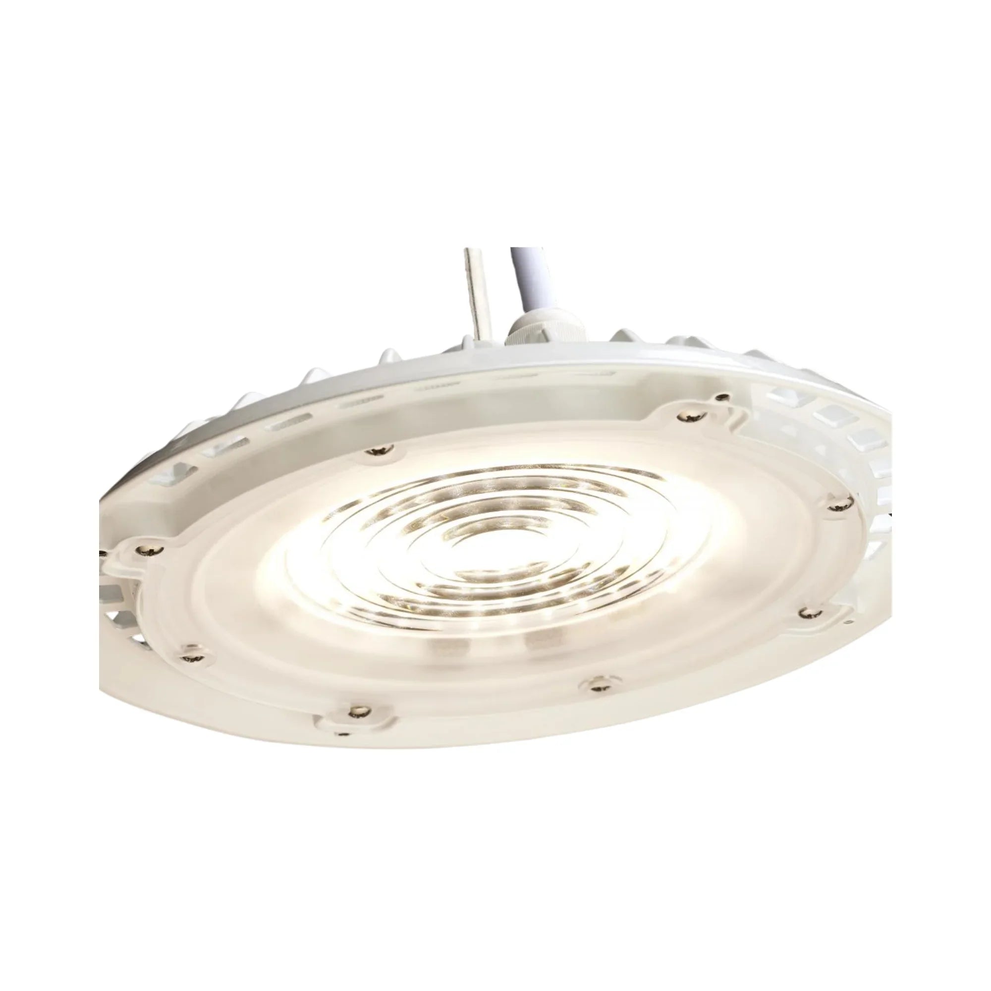 Hi-Pro LED Shop Light, 7000 Lumens, 60W LED UFO High Bay, 4000K, 120V, White