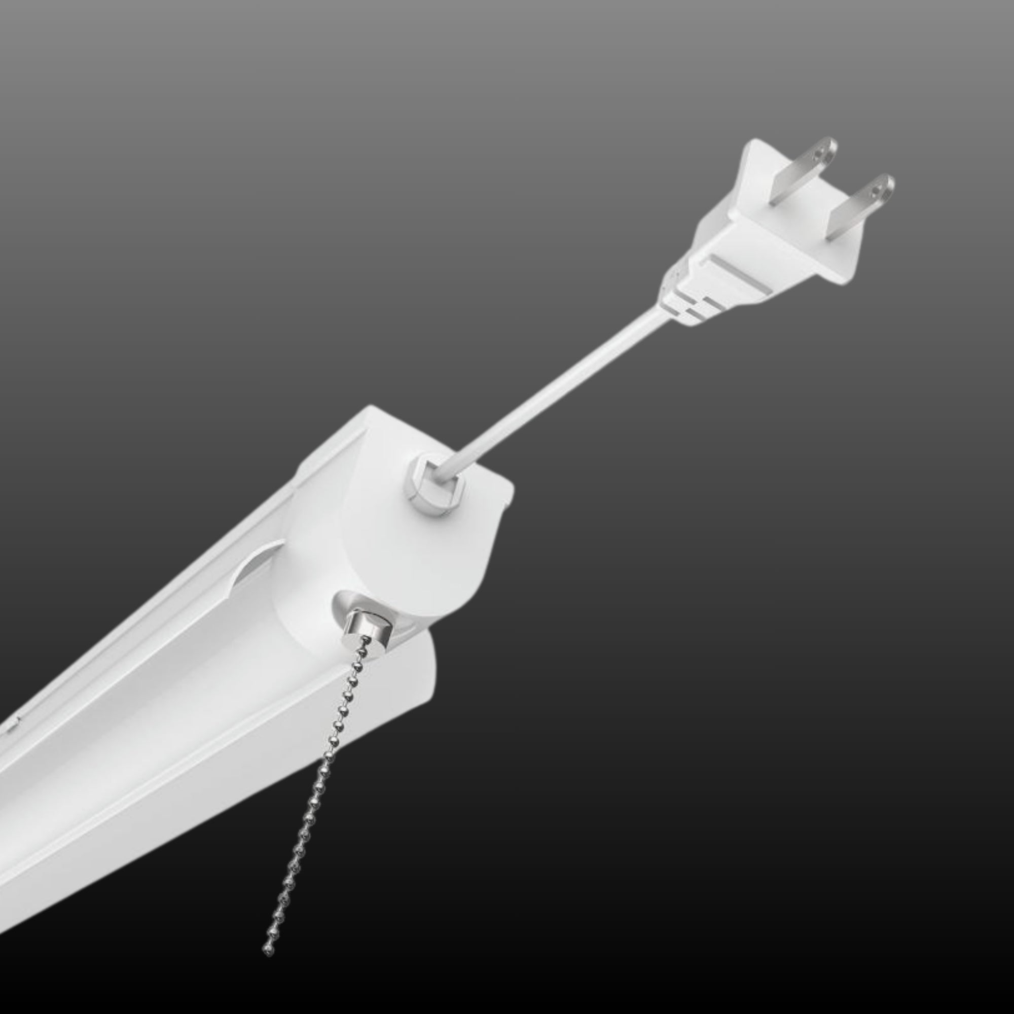 3ft LED Shop Light, 34W, 3000 Lumens, 4000K, 120V, Pull Chain