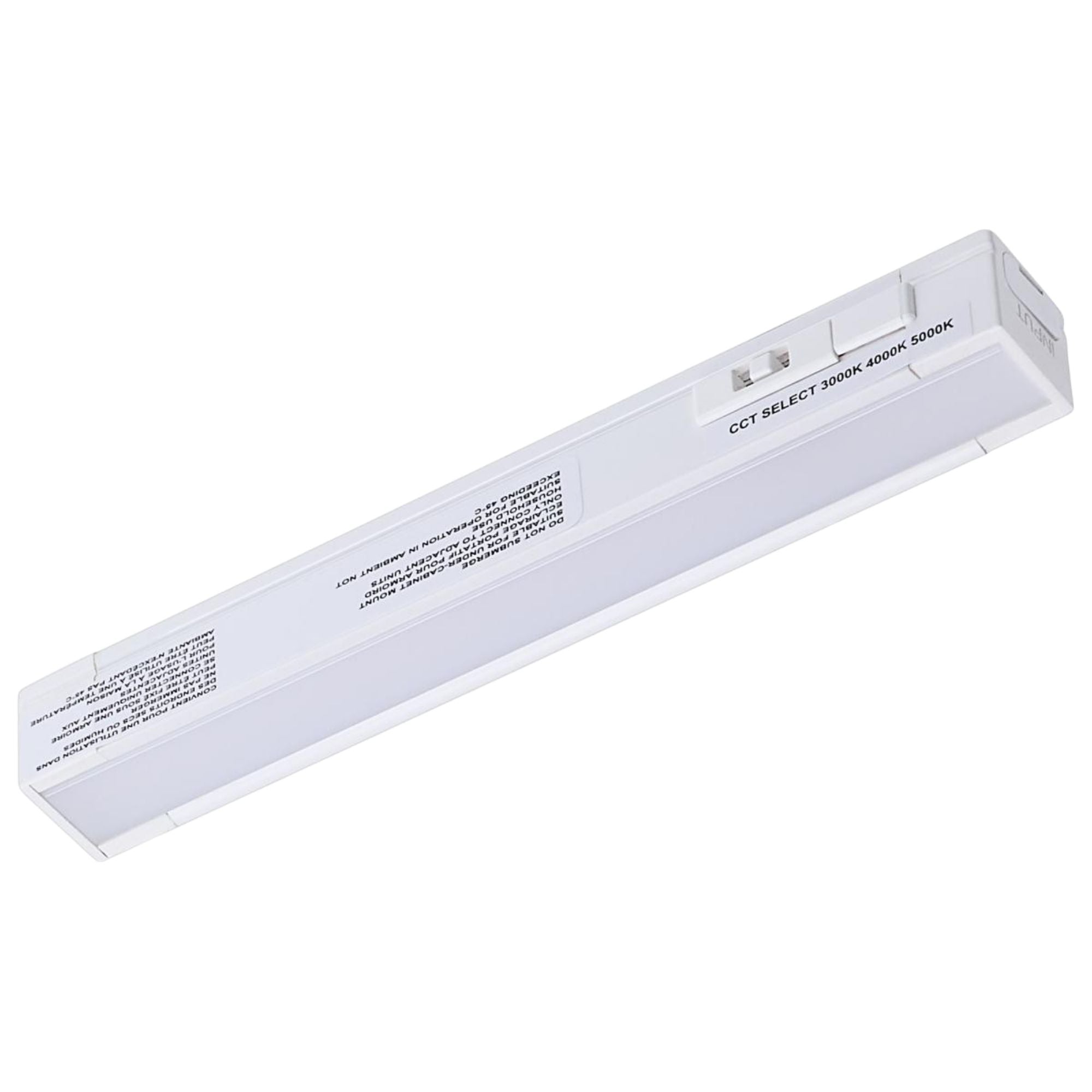 CounterQUICK Slim 6 Inch Under Cabinet LED Light, 2W, CCT Selectable, 120V, White