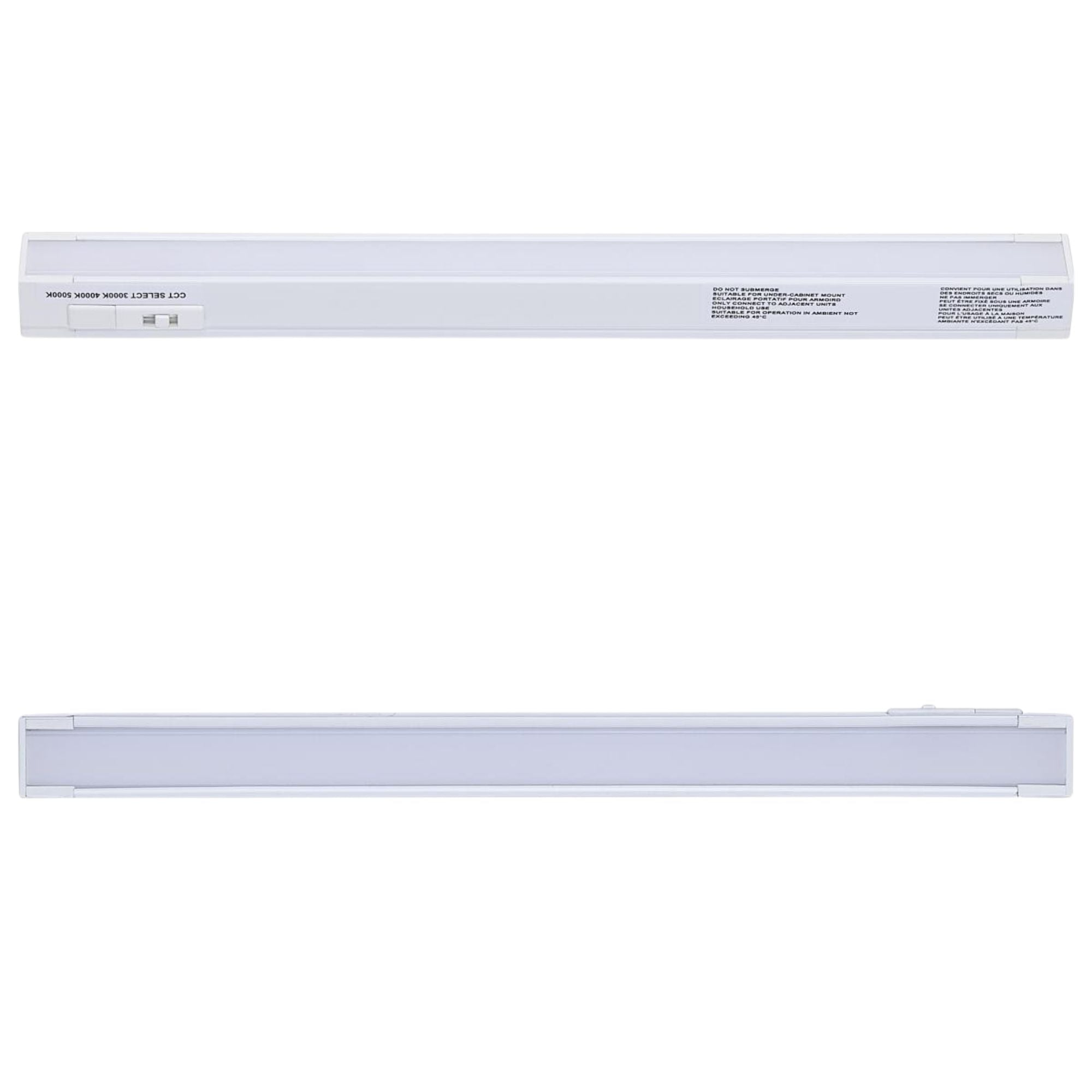 CounterQUICK Slim 10 Inch Under Cabinet LED Light, 4W, CCT Selectable, 120V, White