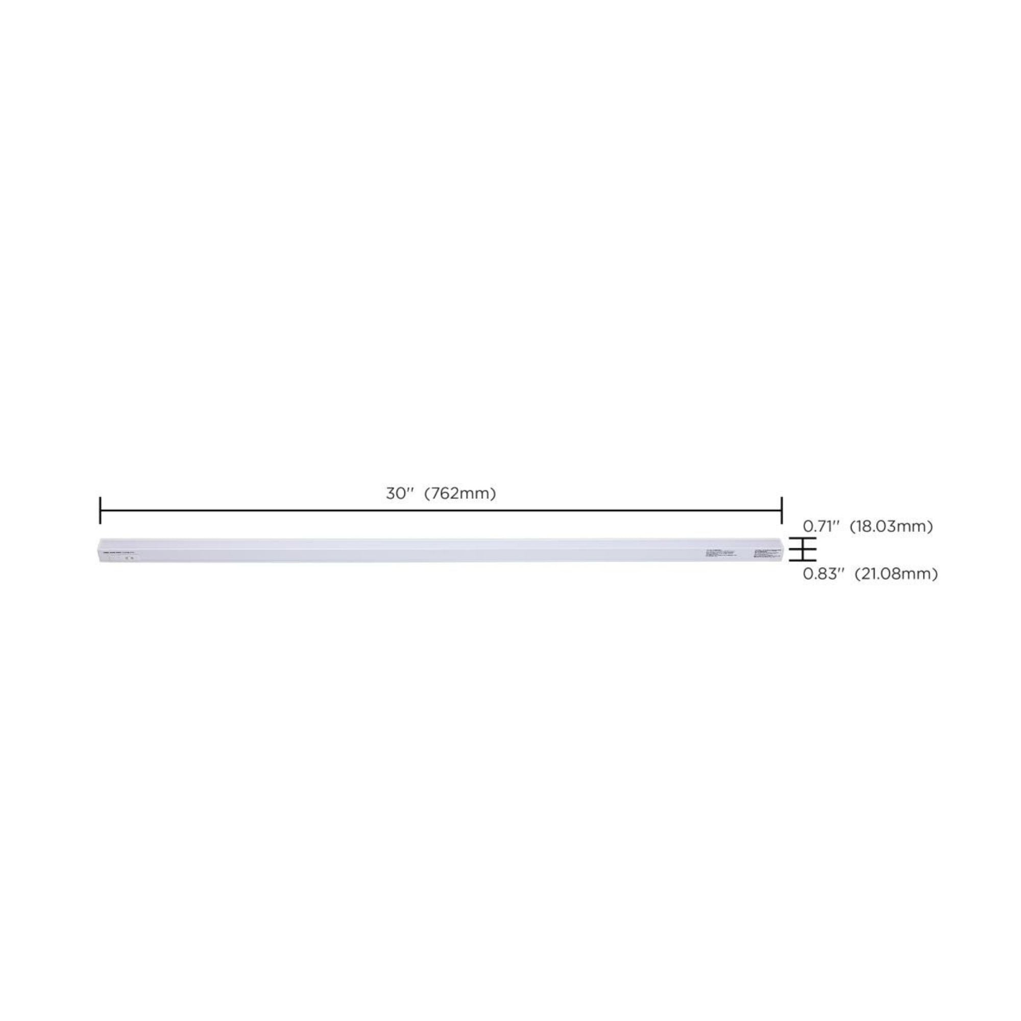 CounterQUICK Slim 30 Inch Under Cabinet LED Light, 10W, CCT Selectable, 120V, White