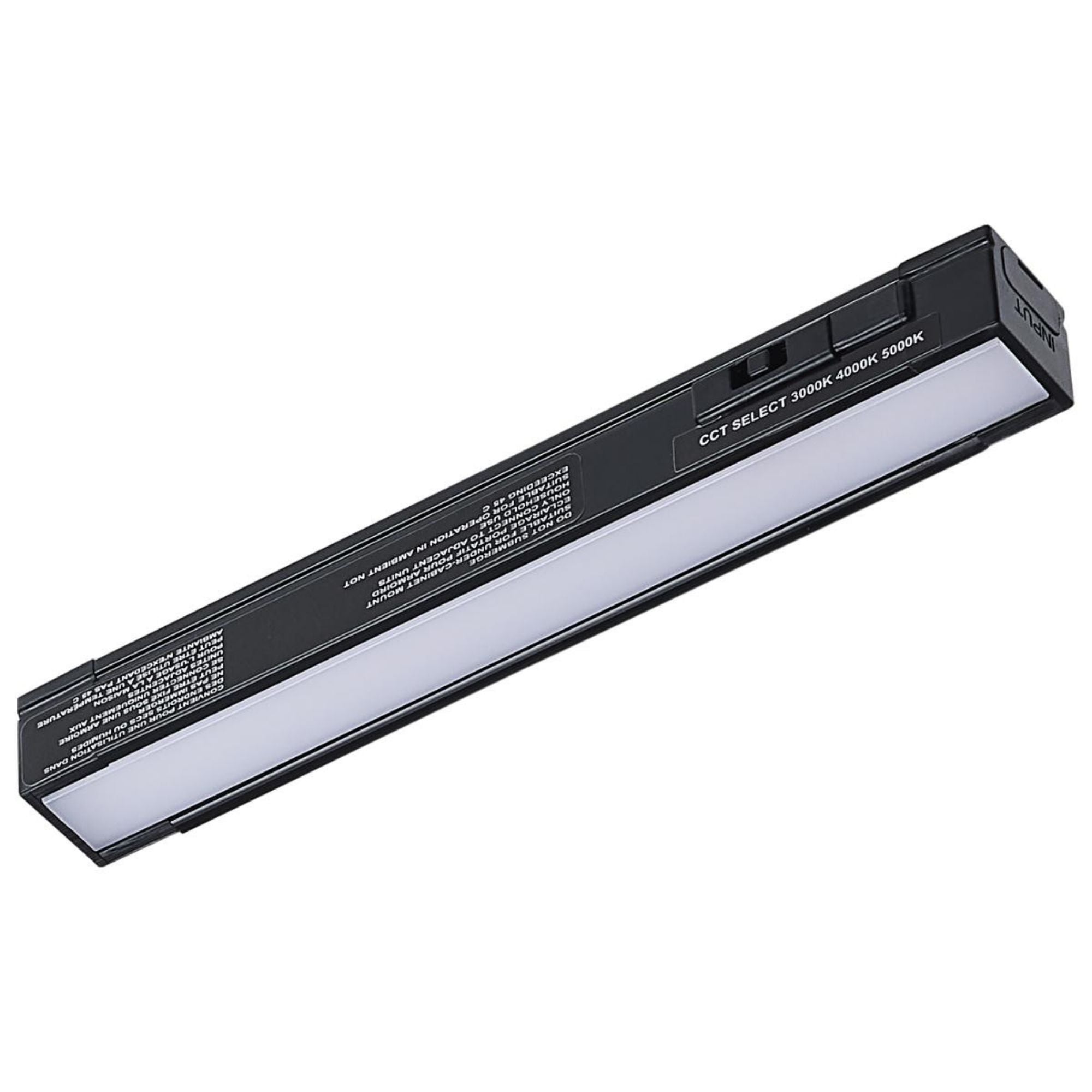 CounterQUICK Slim 6 Inch Under Cabinet LED Light, 2W, CCT Selectable, 120V, Black