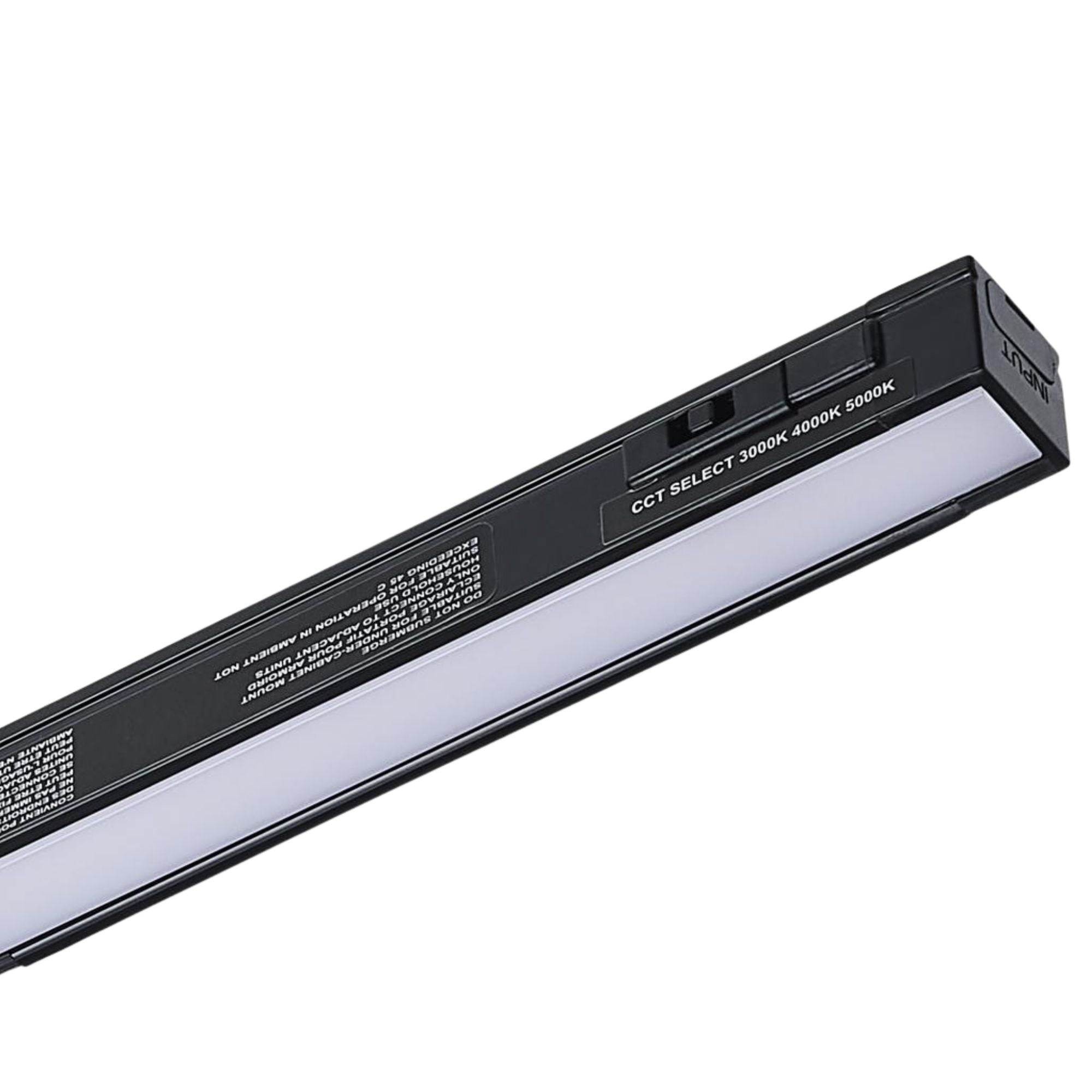 Satco|Nuvo CounterQuick Slim Under Cabinet LED Light, 6", 130 lm, 3CCT (3000K/4000K/5000K), 120V AC, Black (63-451)