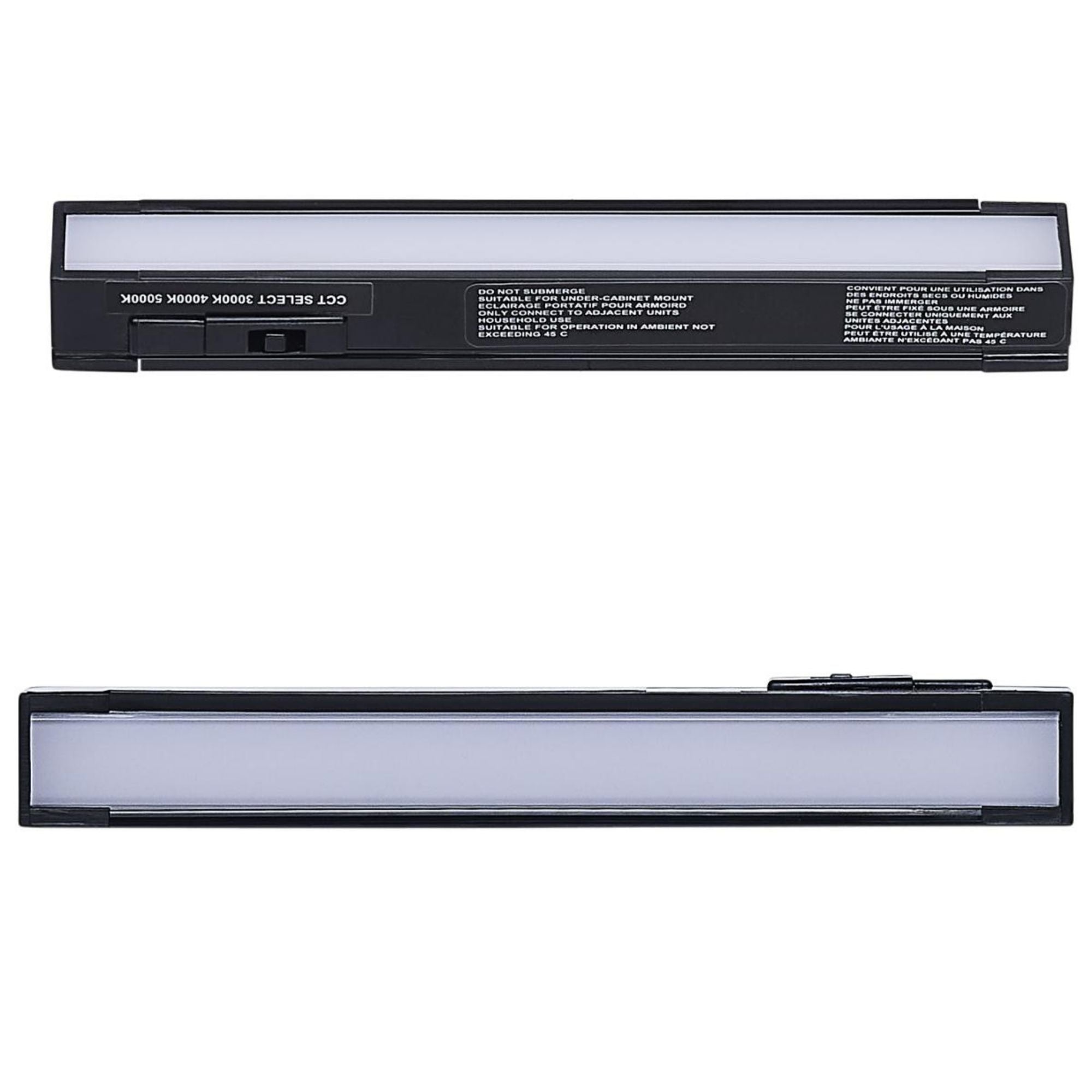 CounterQUICK Slim 6 Inch Under Cabinet LED Light, 2W, CCT Selectable, 120V, Black