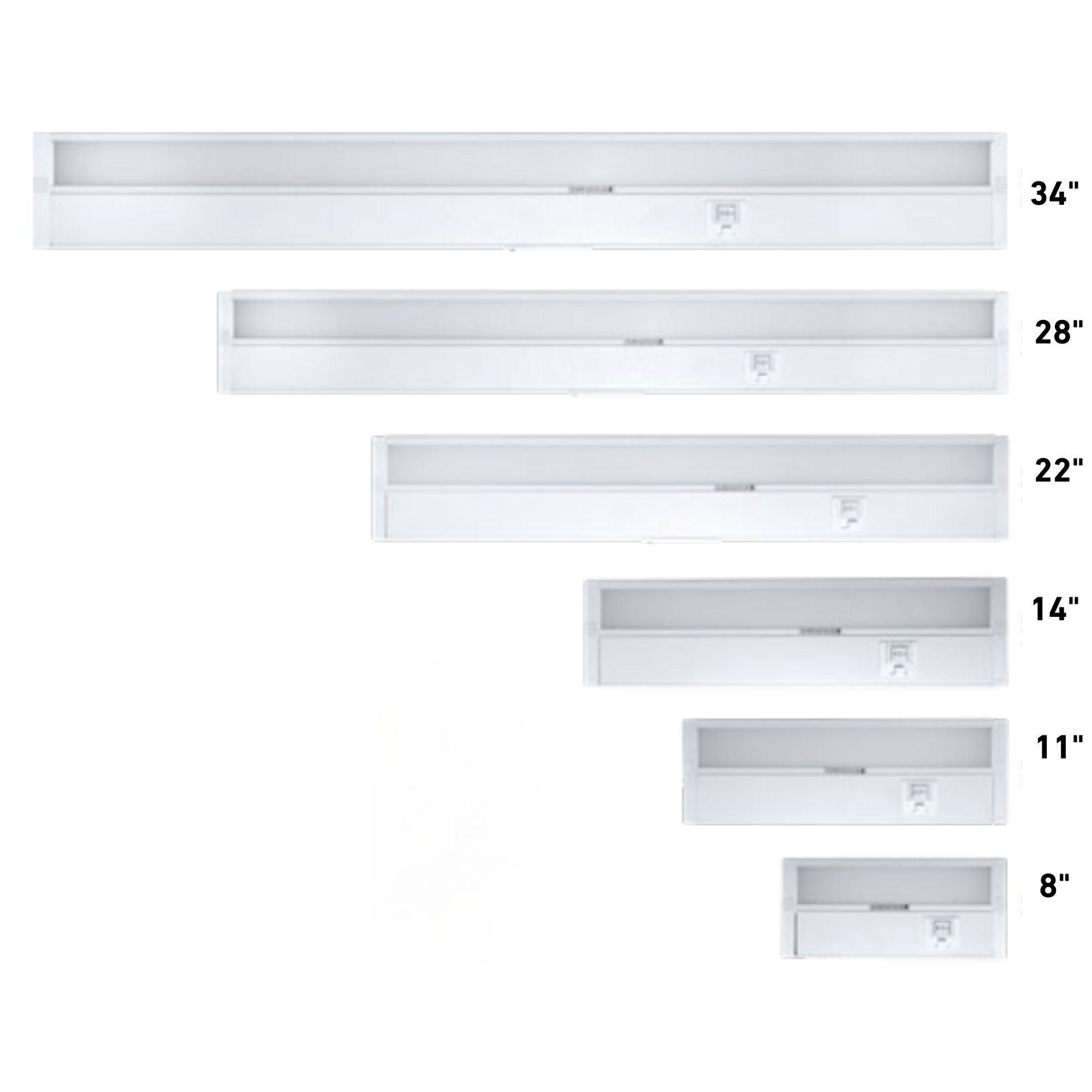 CounterQUICK 14 Inch LED Under Cabinet Light, 9W, CCT Selectable, 120V, Bronze - Bees Lighting