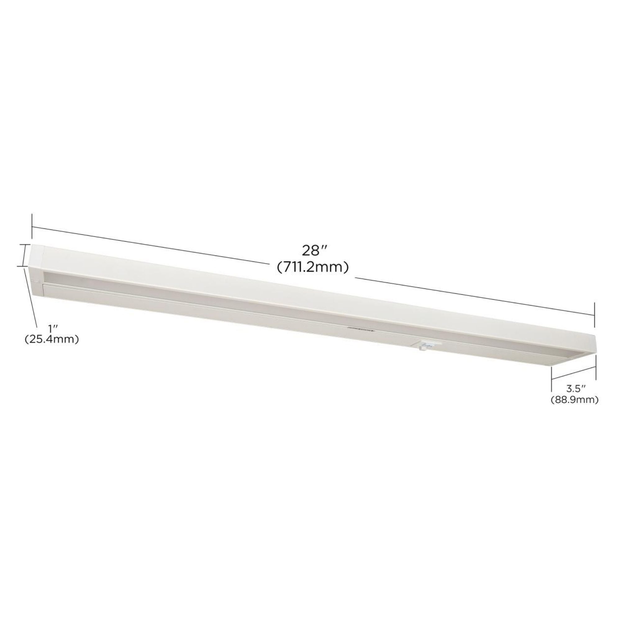 SATCO|NUVO - CounterQUICK 28 Inch Under Cabinet LED Light, 17W, CCT Selectable, 120V, White | Bees Lighting