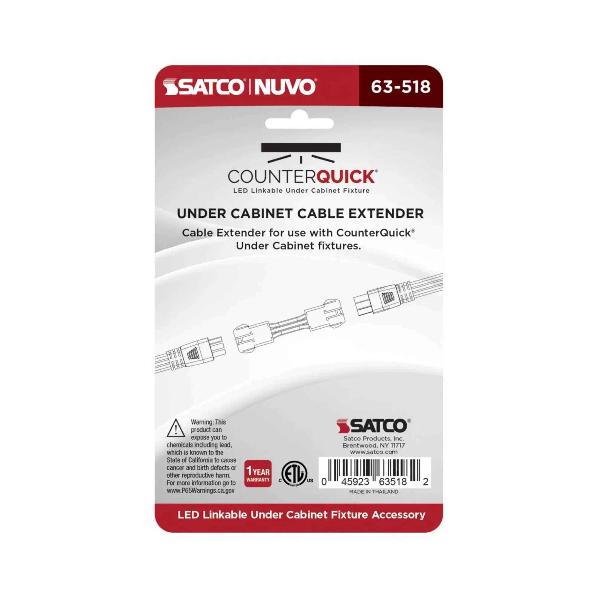 CounterQUICK 3in. Linkable Cable Extender