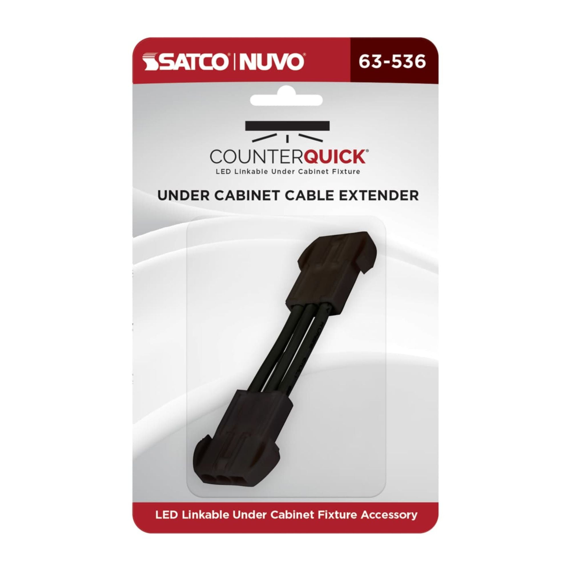 Nuvo Lighting 63-536 Under Cabinet Connectable Link Black
