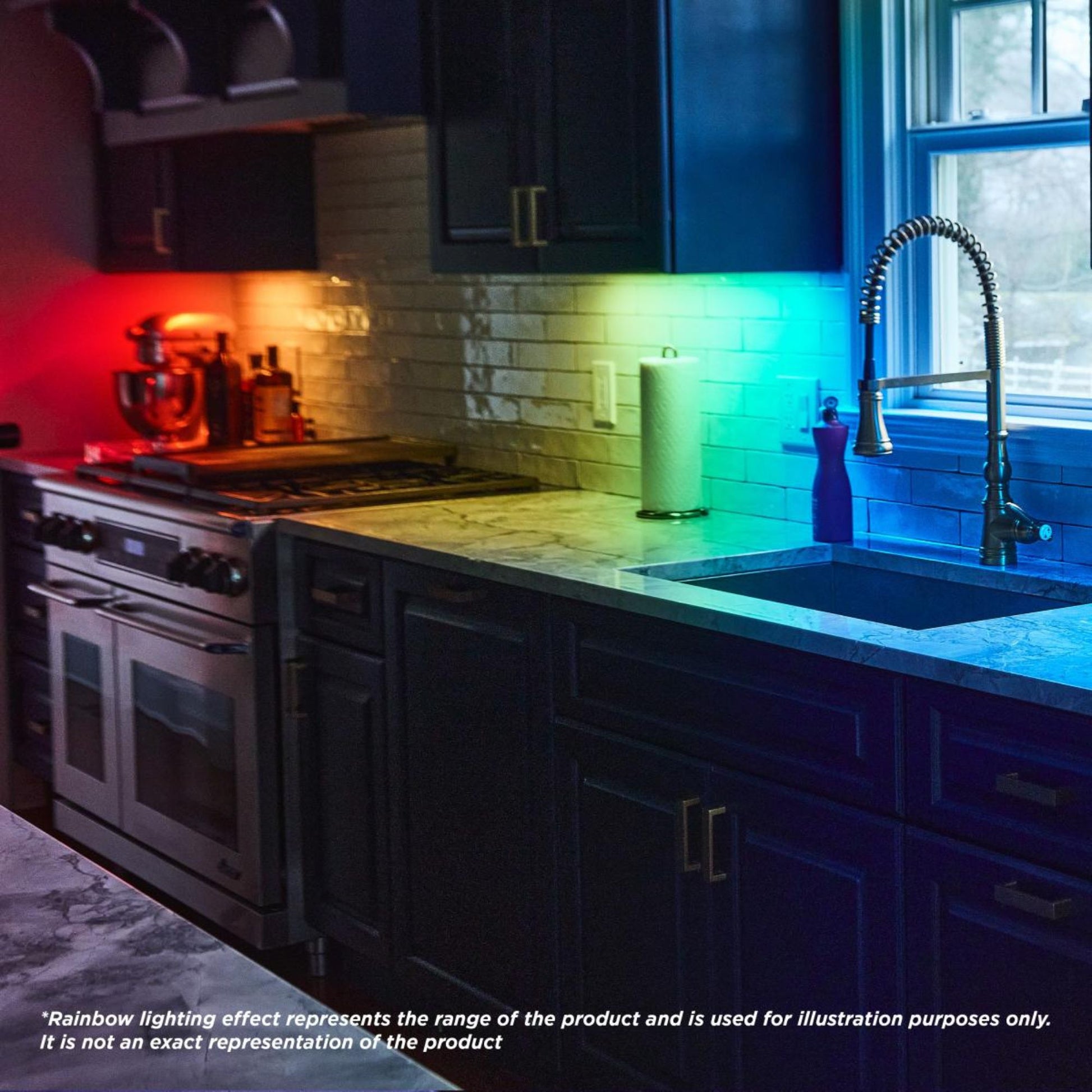 Starfish 11 Inch Smart LED Under Cabinet Light, 474 Lumens, RGB and Tunable White, 120V - Bees Lighting
