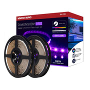 Dimension Pro LED Smart Tape Light Kit, 64Ft Reel, RGB + Tunable White, 24V, J-Box Connection