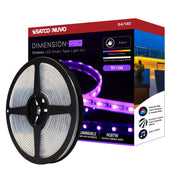 Dimension Pro Outdoor Smart LED Tape Light Kit, 16Ft Reel, RGBTW, 24V, Plug Connection
