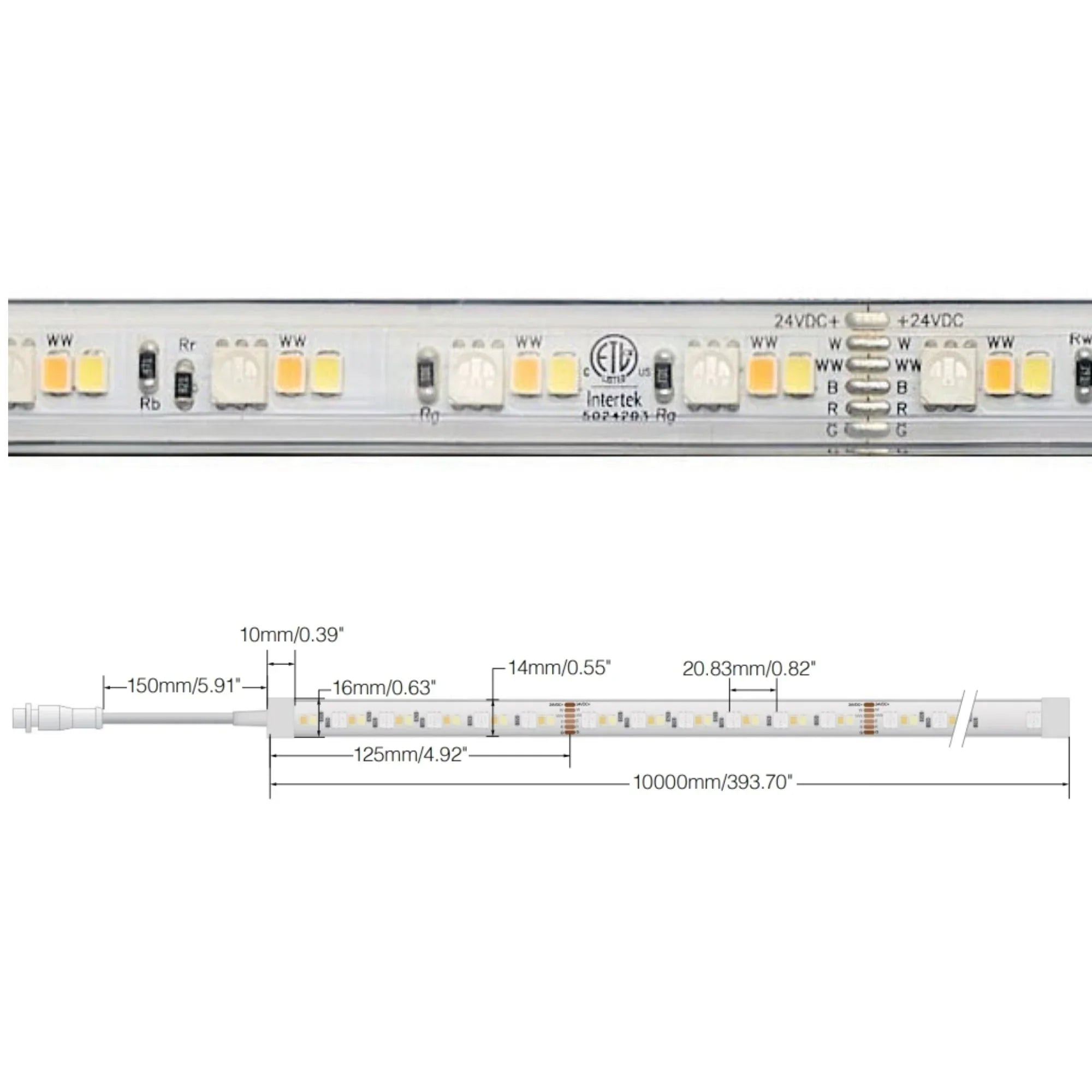 NUVO 64-145 64 ft. LED Tape Light | RGB & Tunable White – Bees