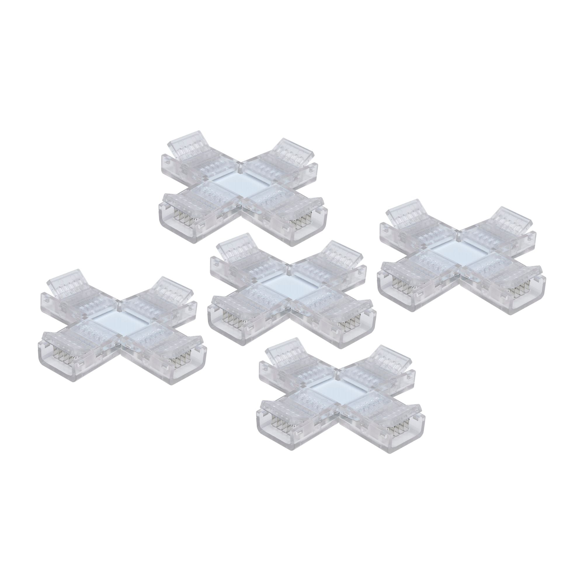 SATCO|NUVO Starfish 4-Way Tape-to-Tape Connector, 5 Pack (64-175)