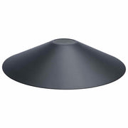 Satco 80-2893 Matte Black Smooth Steel Dark Sky Shade for Patio String Lights
