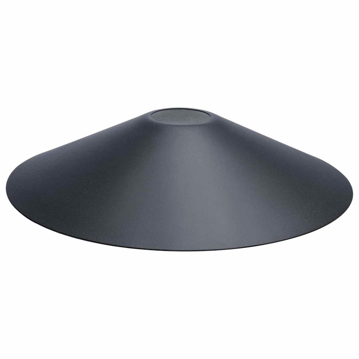 Satco 80-2893 Matte Black Smooth Steel Dark Sky Shade for Patio String Lights