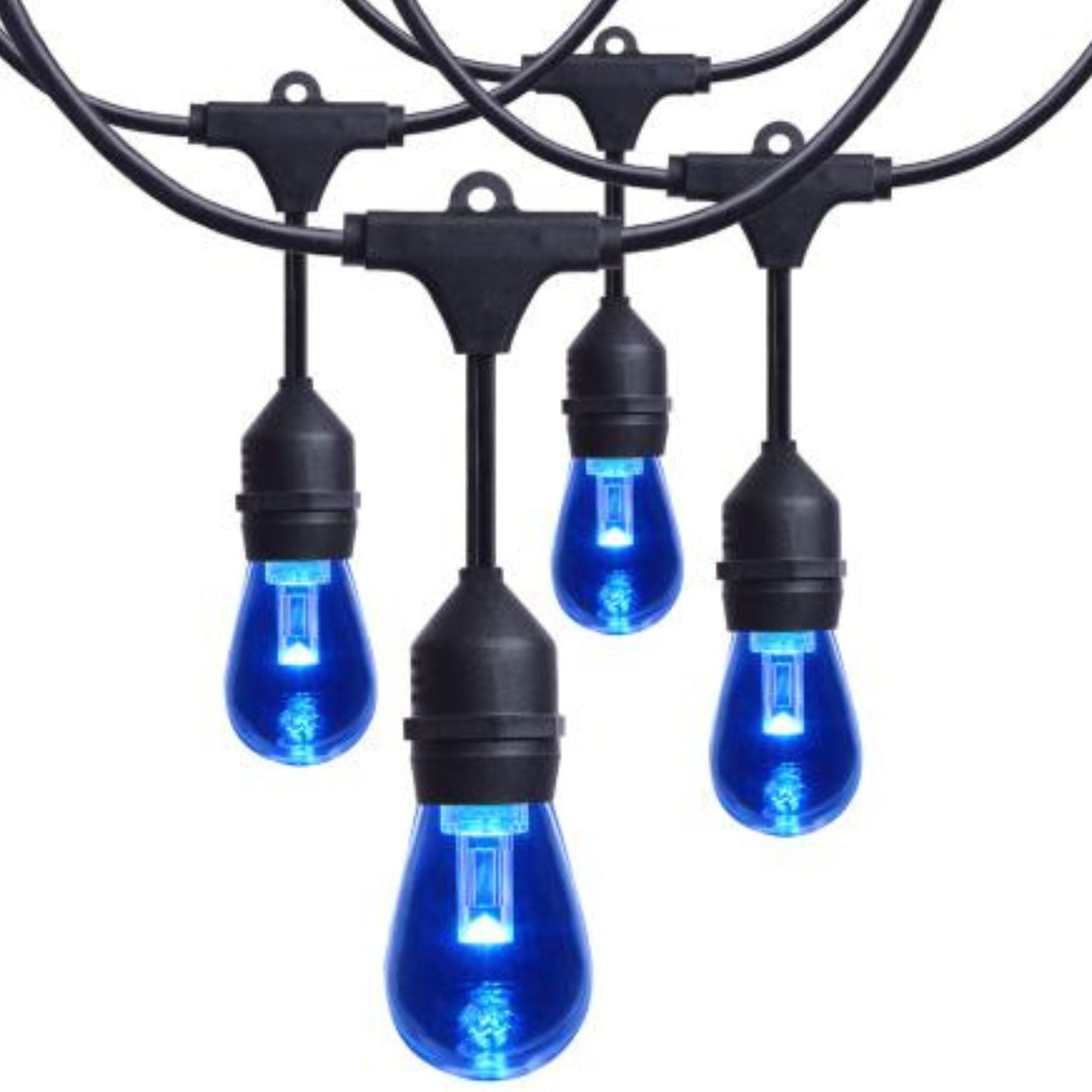 Indoor/Outdoor 24 Feet LED String Light with Remote Control, 12-S14 Bulbs, RGBTW