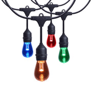 Indoor/Outdoor 48 Feet LED String Light with Remote, 15-LED Bulbs, RGBTW
