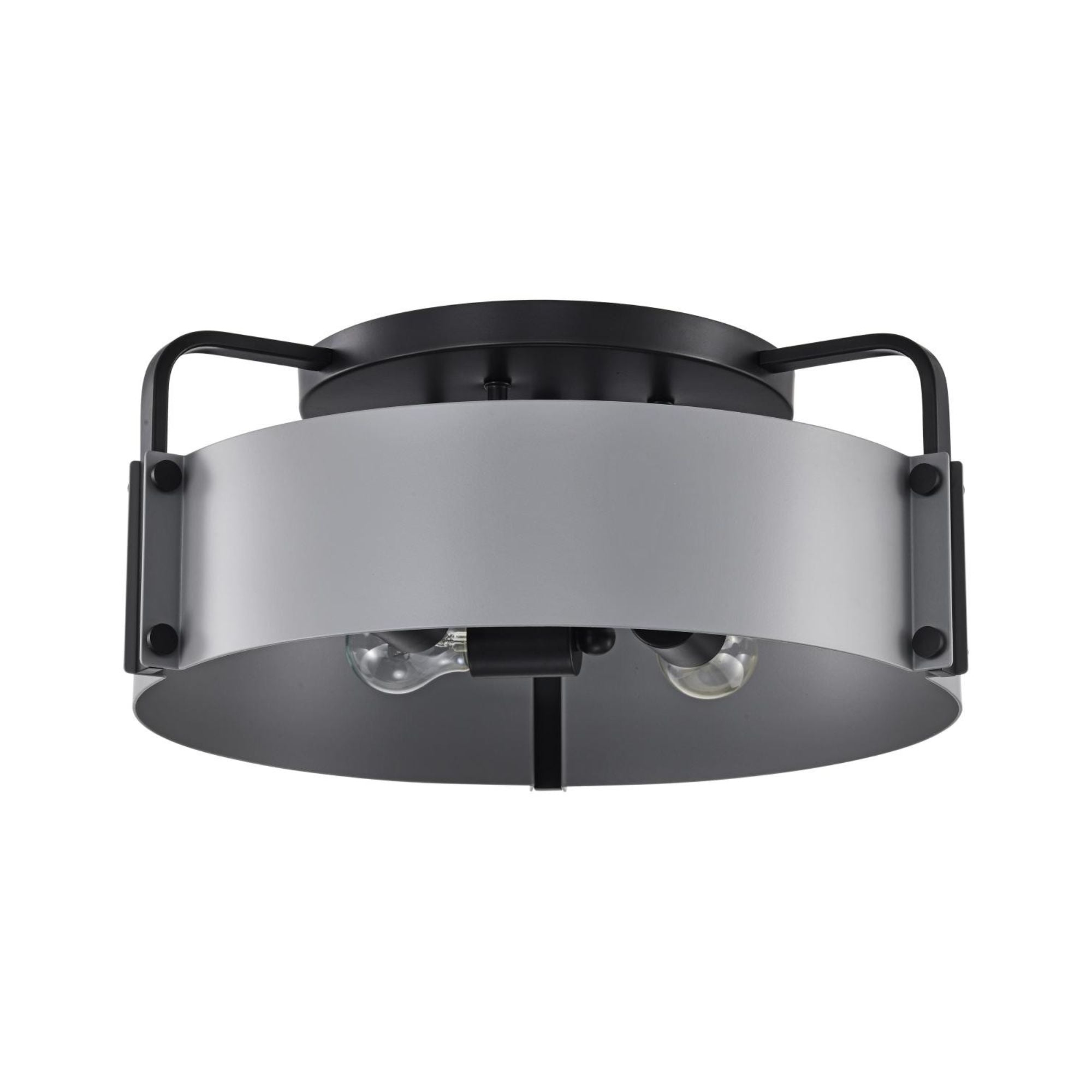 Altos 18" 4 lights Semi-flush Mount, Matte Gray and Matte Black Finish