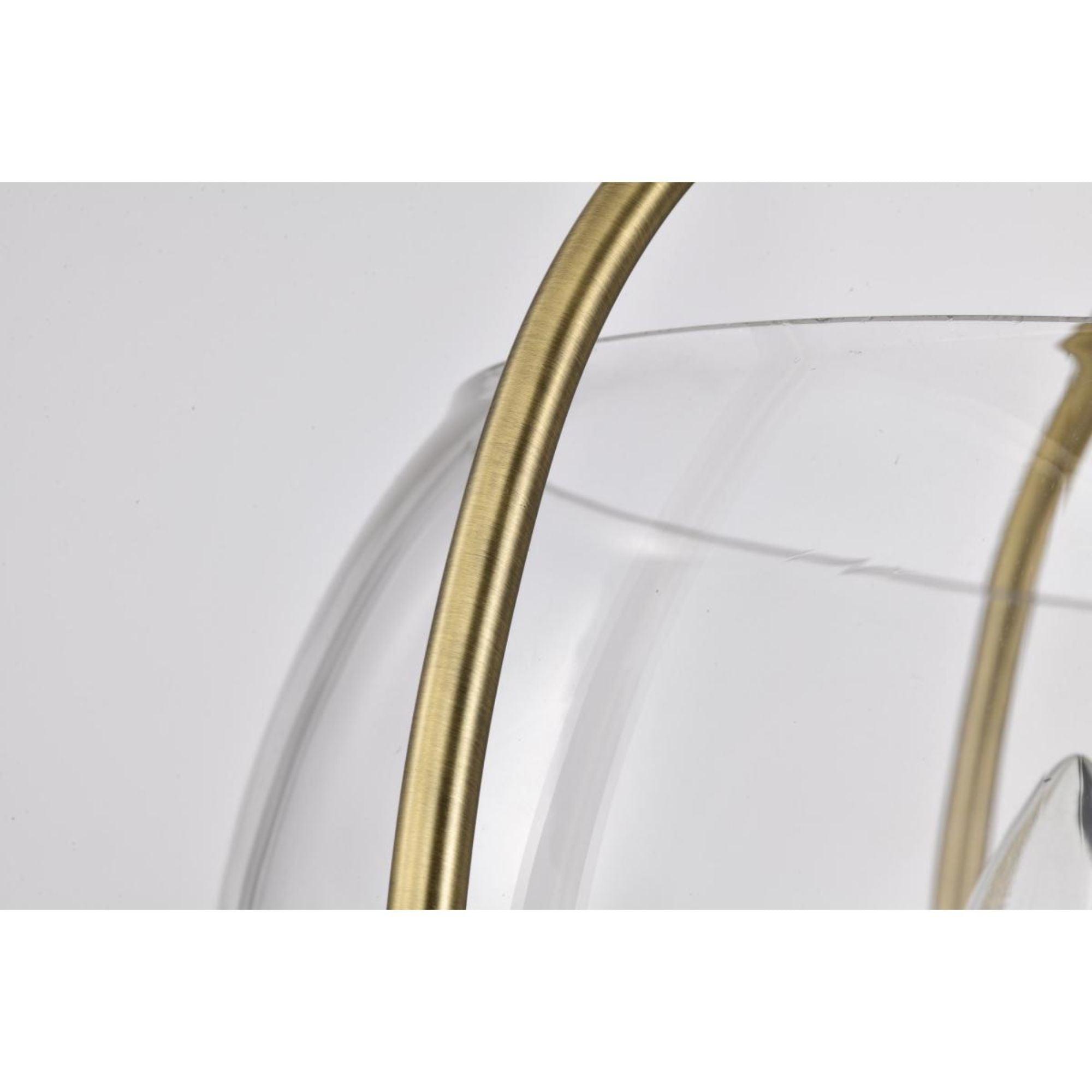 Amado 14" 3 lights Semi-flush Mount, Vintage Brass Finish