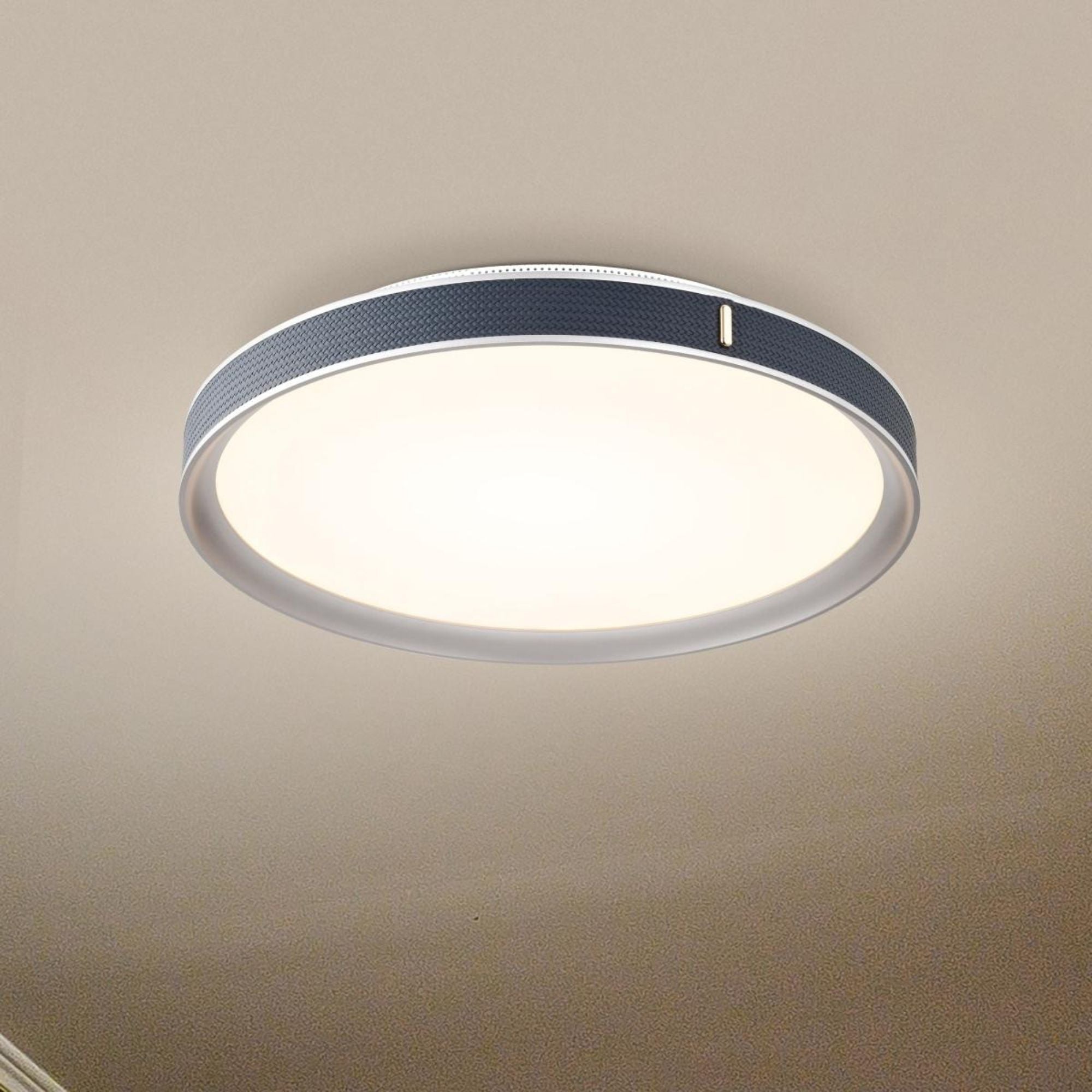 Bandon 20" LED Flush Mount, Gray with Blue Wrap, Acrylic Lens