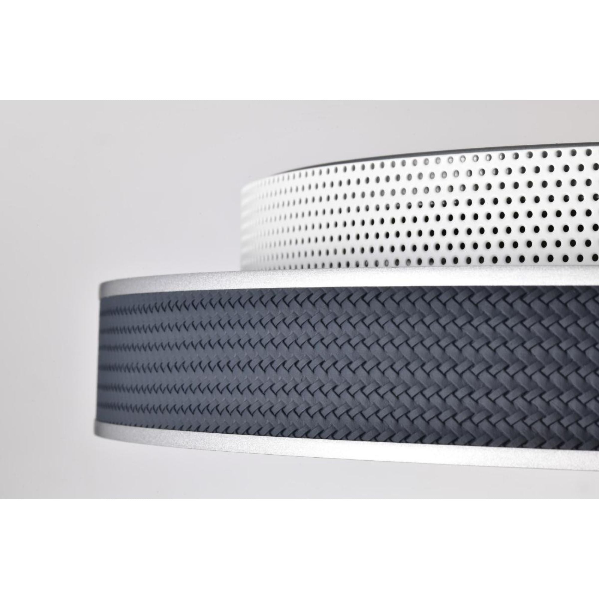 Bandon 20" LED Flush Mount, Gray with Blue Wrap, Acrylic Lens