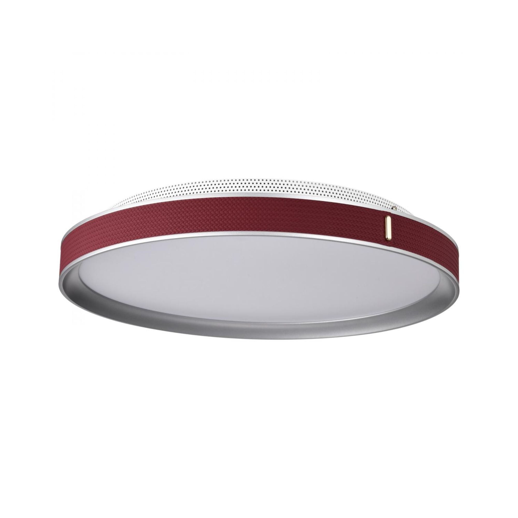Bandon 20" LED Flush Mount, Gray with Red Wrap, Acrylic Lens