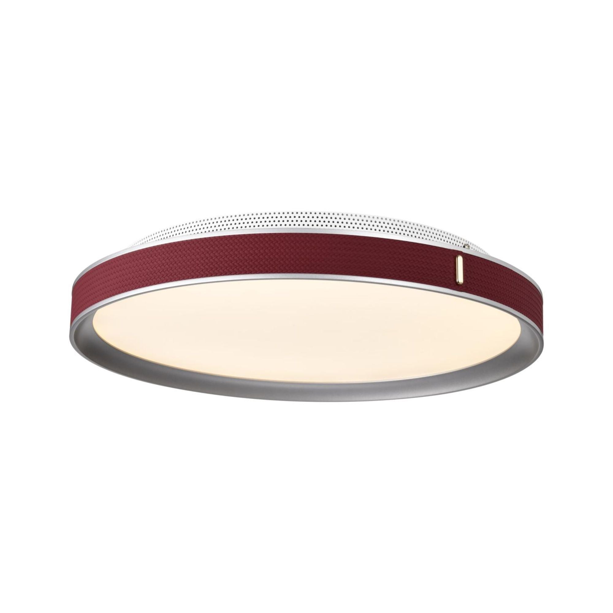 Bandon 20" LED Flush Mount, Gray with Red Wrap, Acrylic Lens
