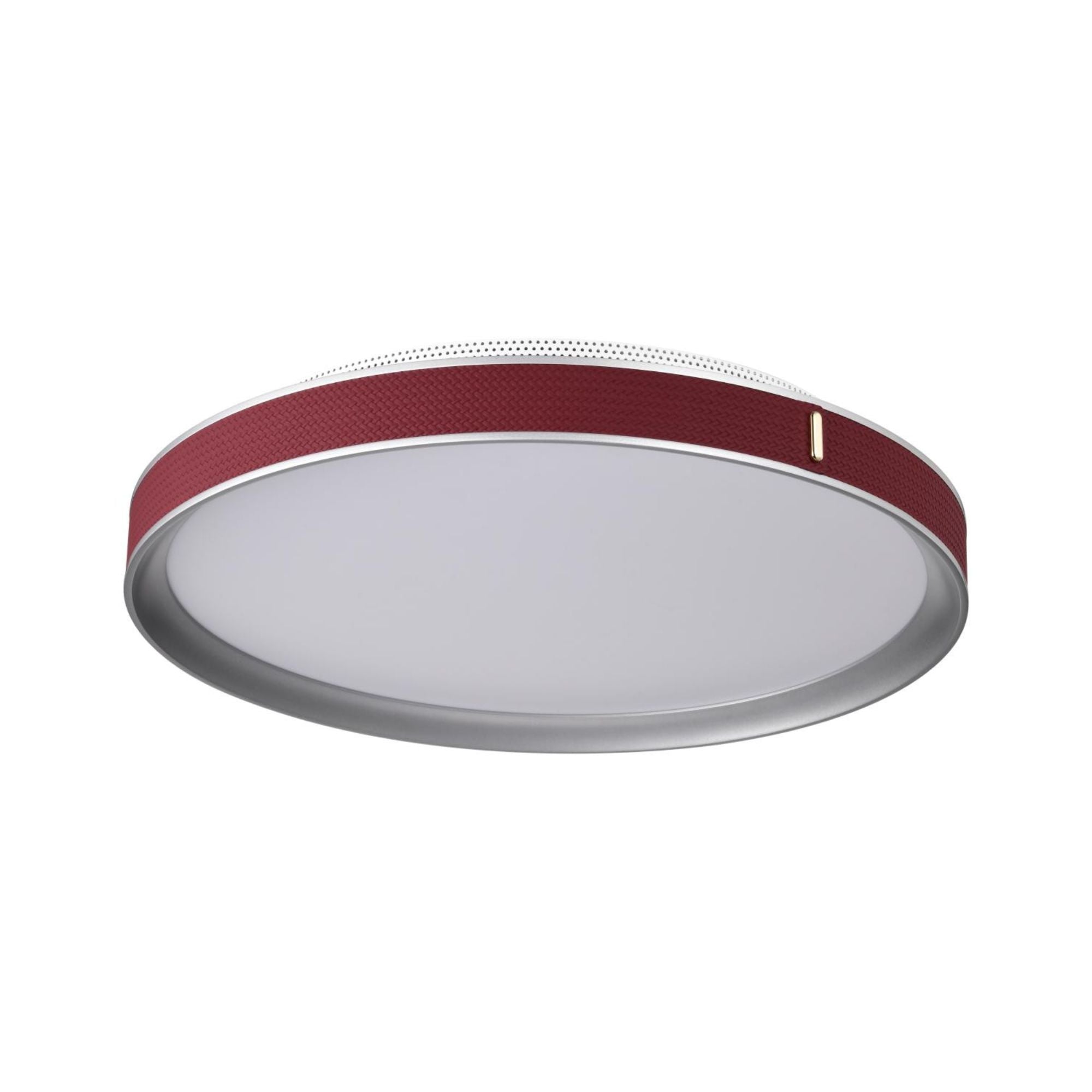Bandon 20" LED Flush Mount, Gray with Red Wrap, Acrylic Lens