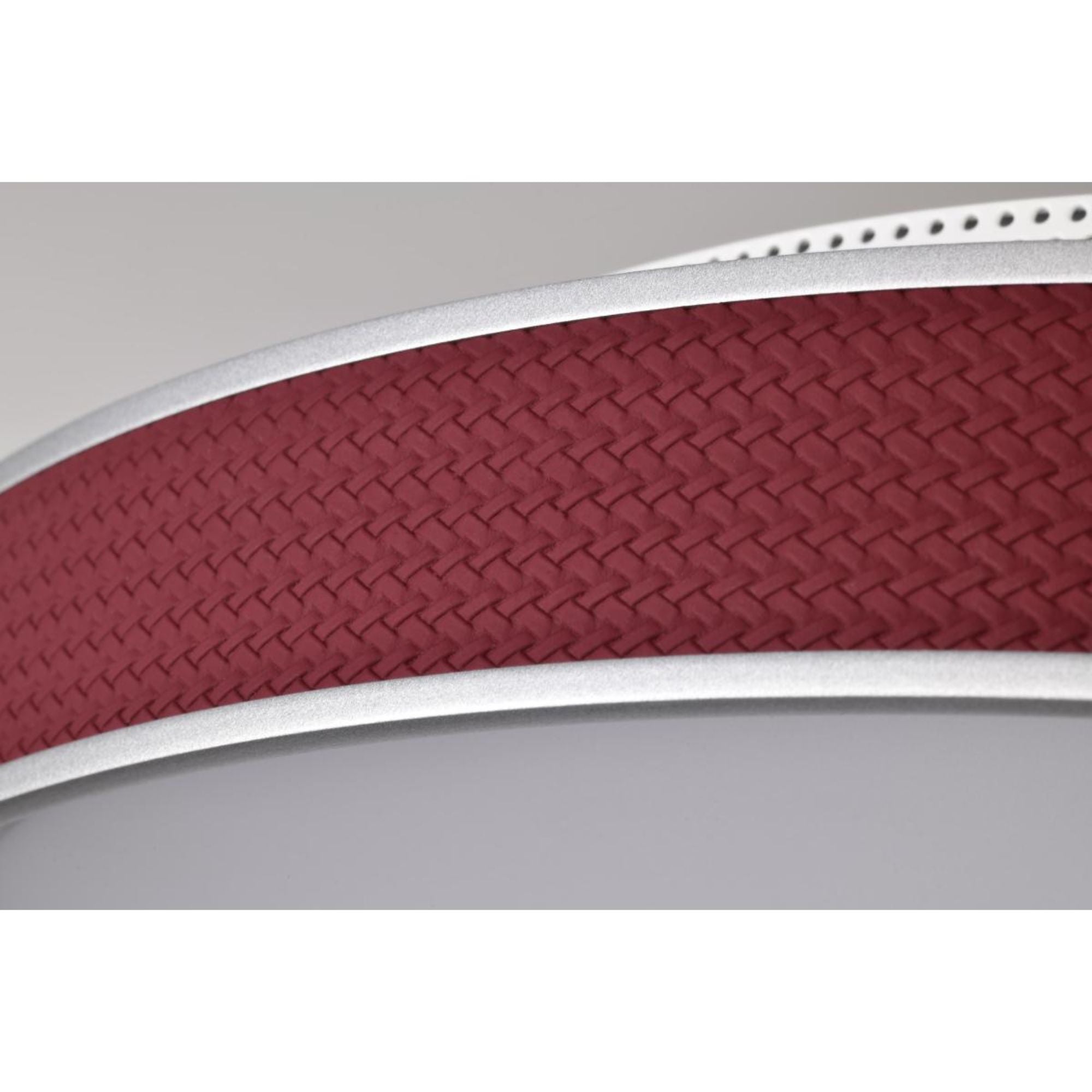 Bandon 20" LED Flush Mount, Gray with Red Wrap, Acrylic Lens