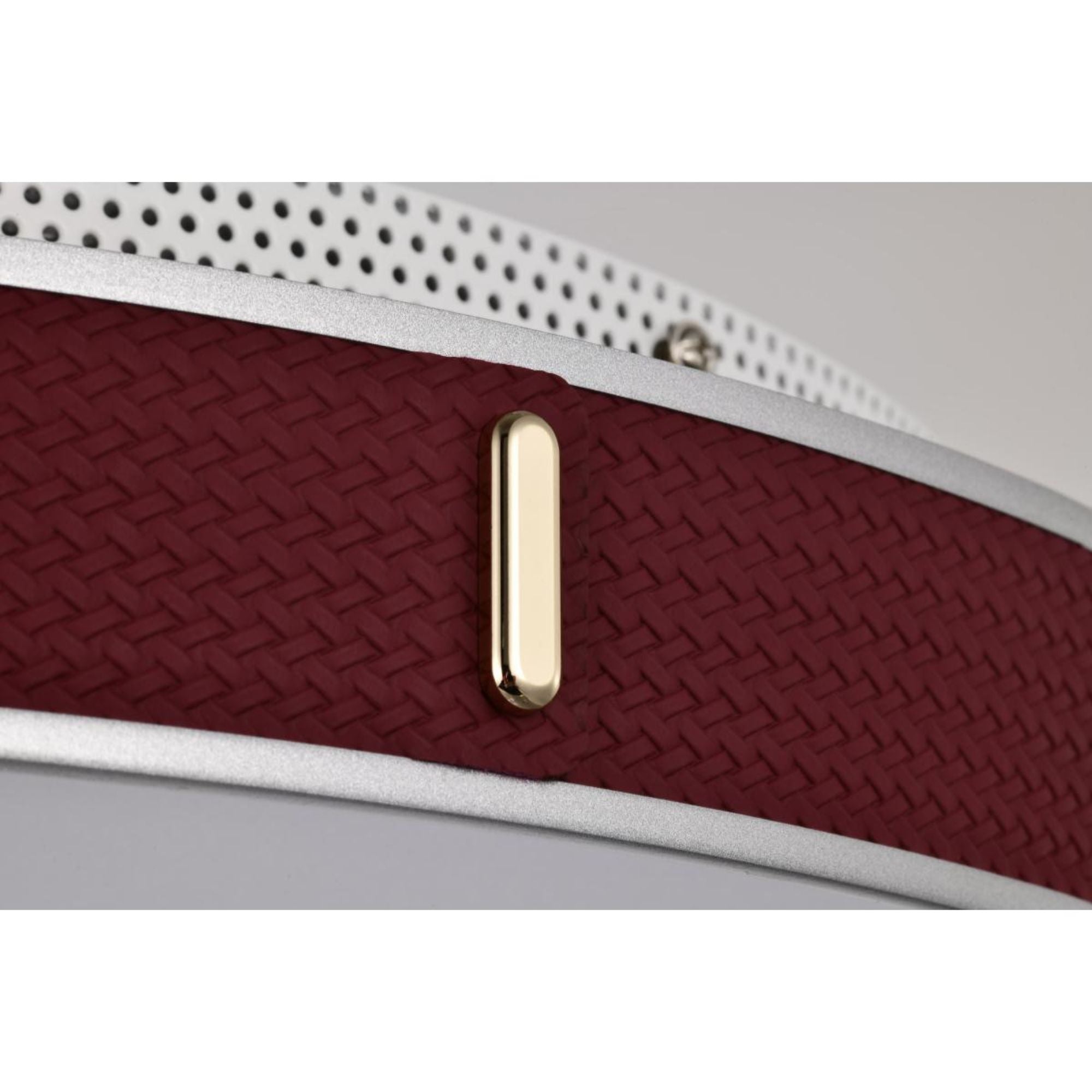 Bandon 20" LED Flush Mount, Gray with Red Wrap, Acrylic Lens