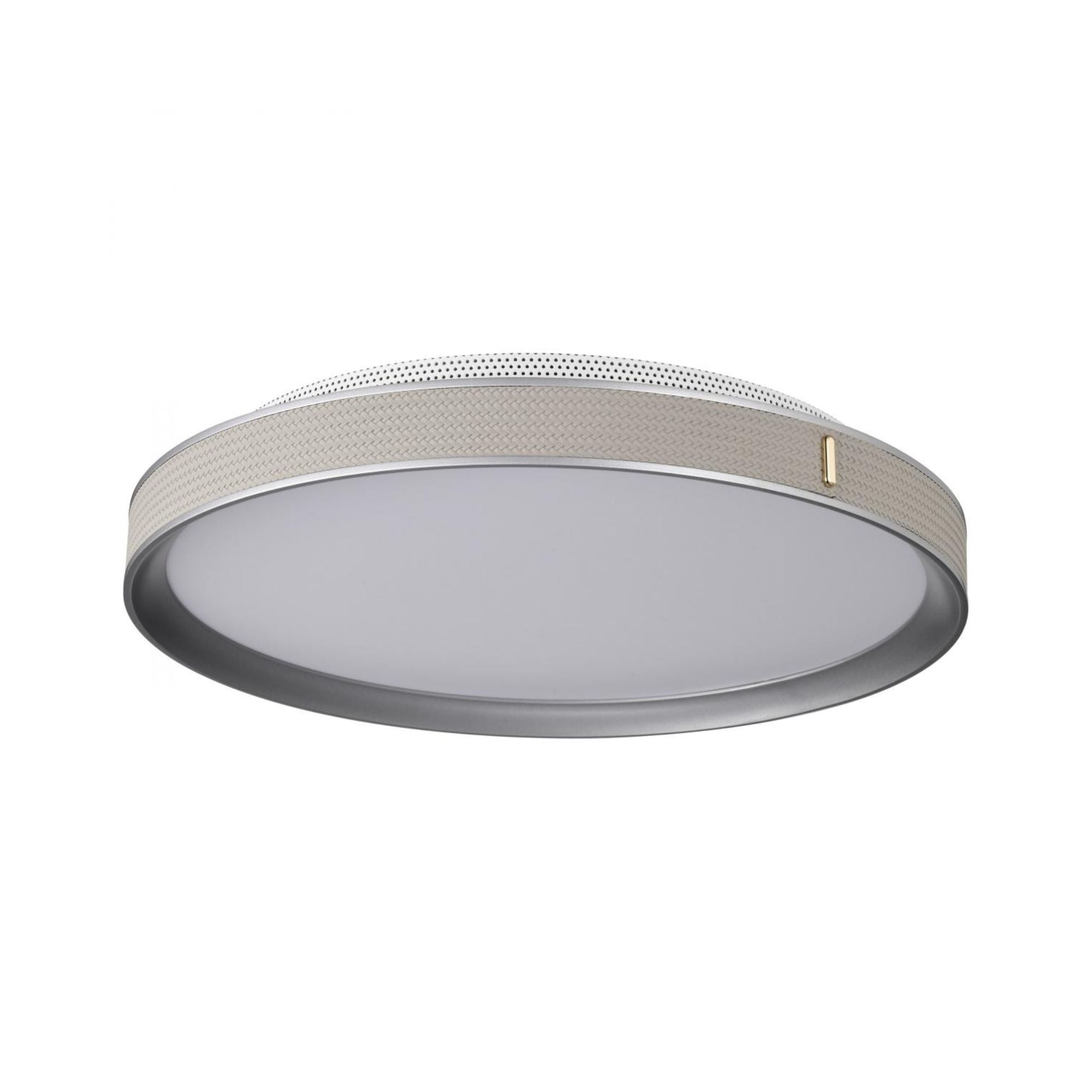 Bandon 20" LED Flush Mount, Gray with Off-White Wrap, Acrylic Lens