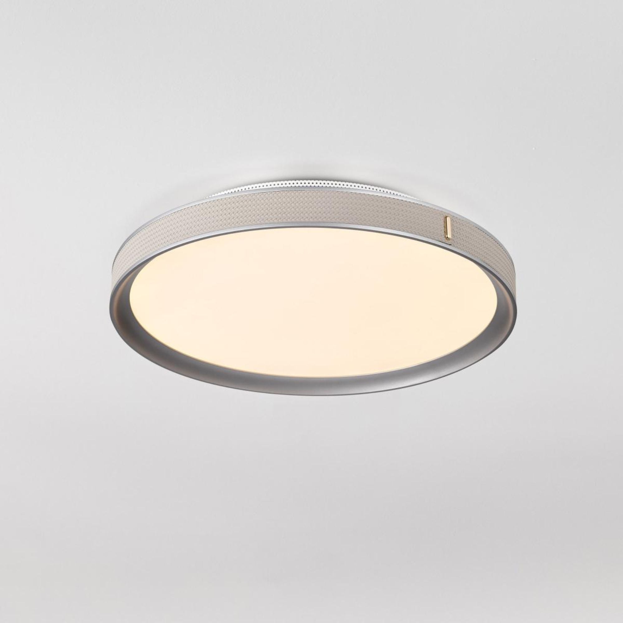 Bandon 20" LED Flush Mount, Gray with Off-White Wrap, Acrylic Lens
