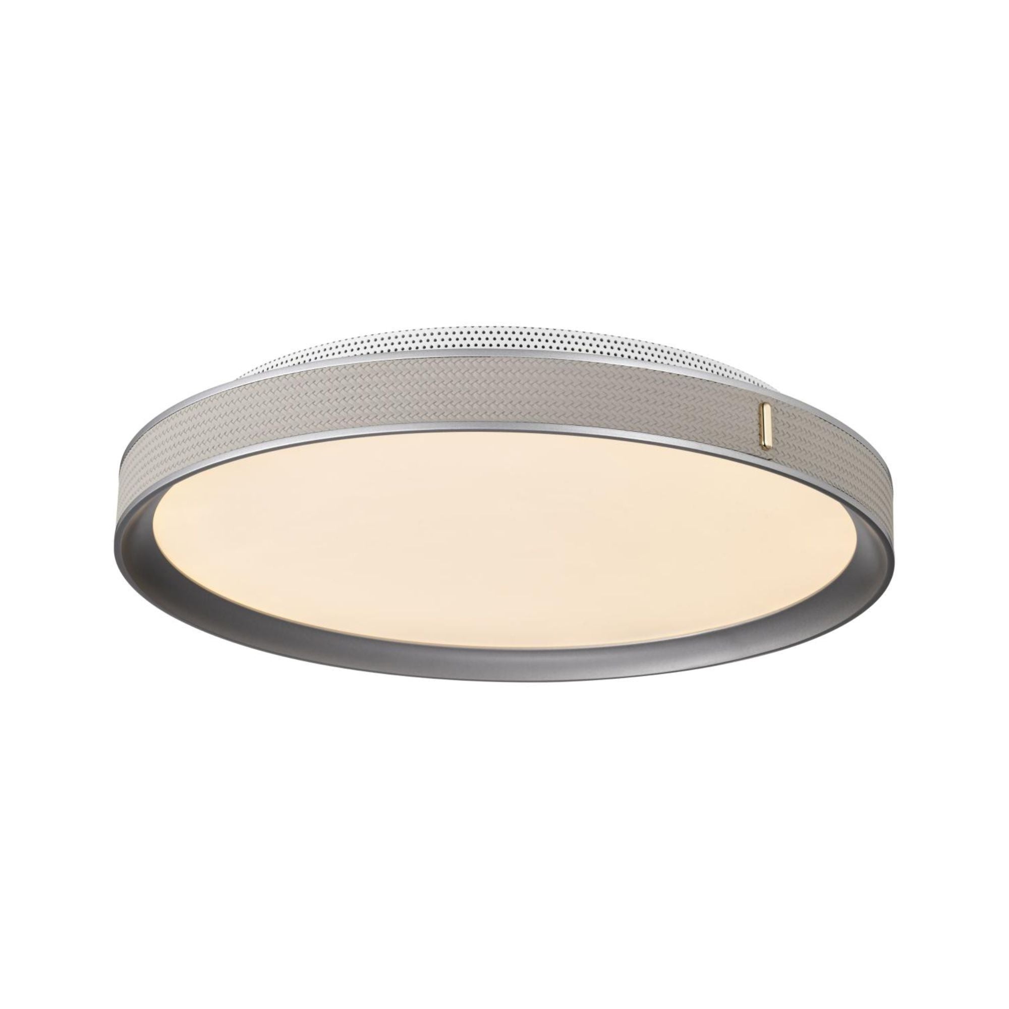 Bandon 20" LED Flush Mount, Gray with Off-White Wrap, Acrylic Lens