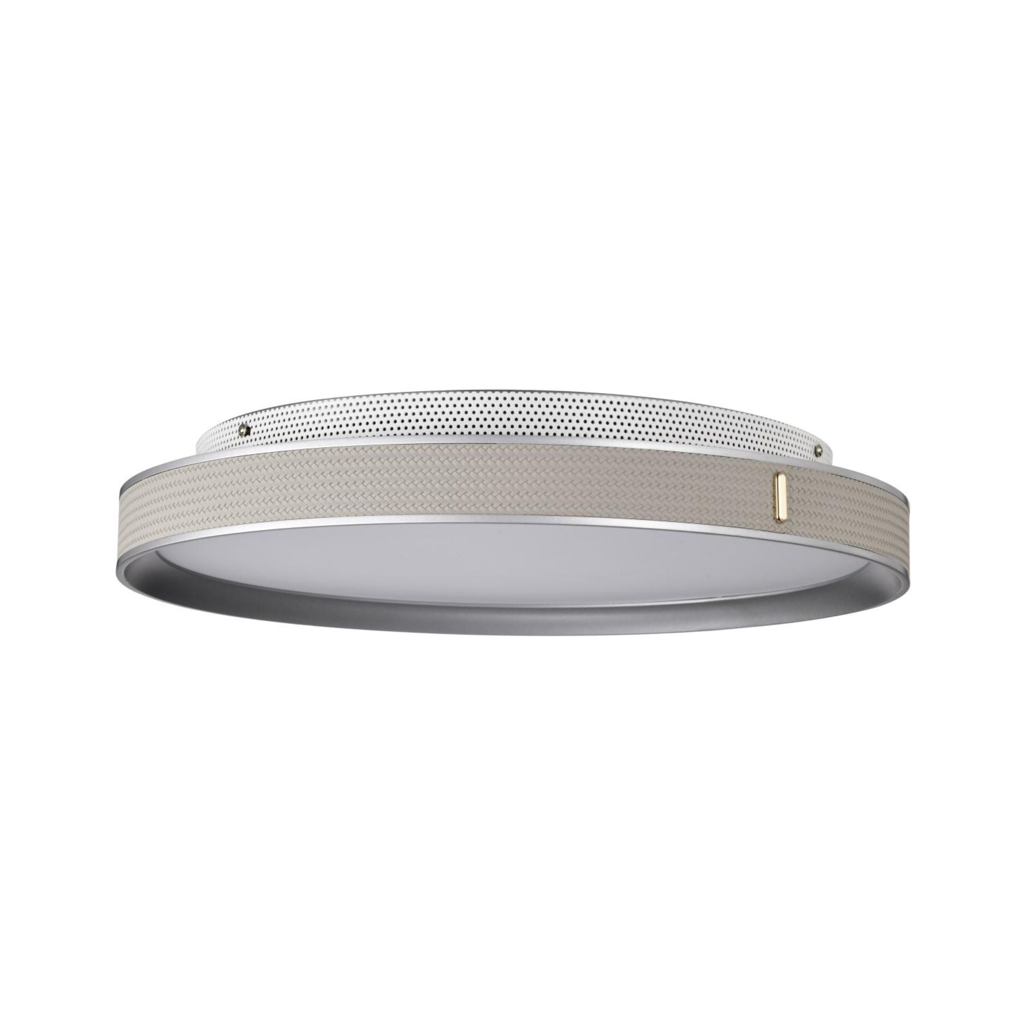Bandon 20" LED Flush Mount, Gray with Off-White Wrap, Acrylic Lens