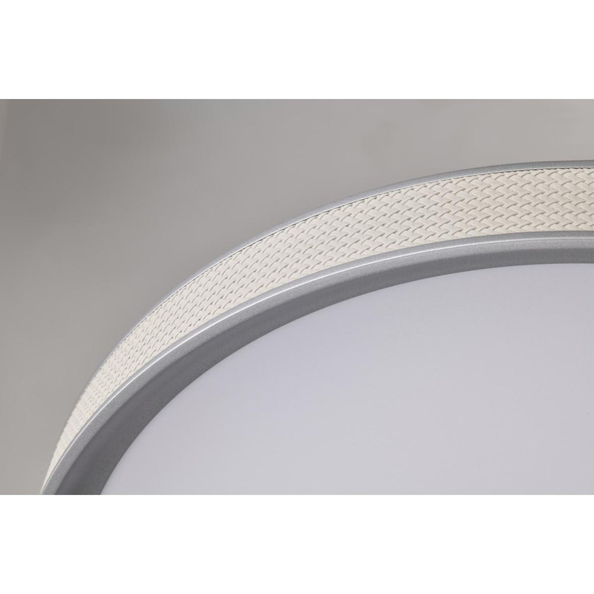 Bandon 20" LED Flush Mount, Gray with Off-White Wrap, Acrylic Lens