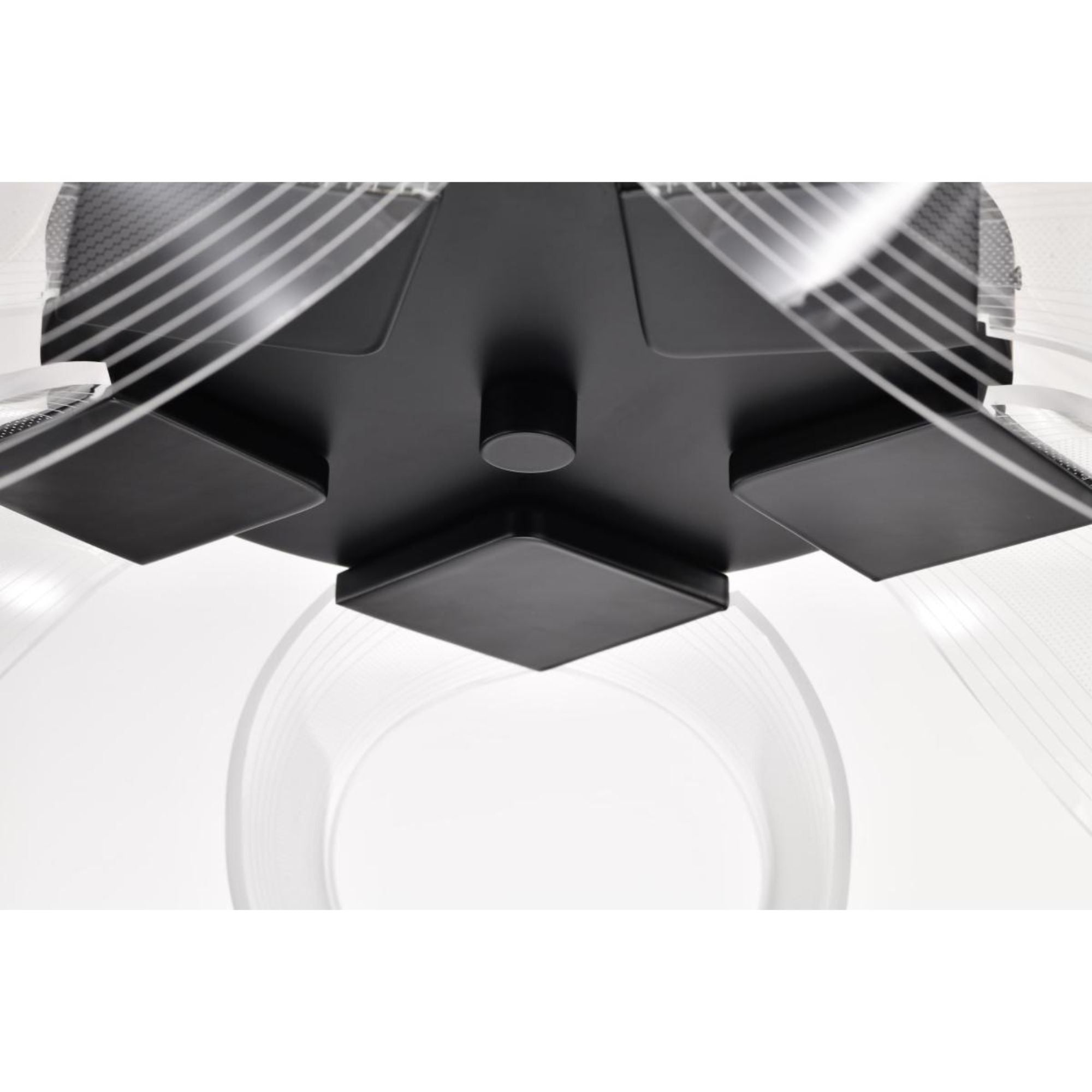 Barnett 21" LED Flush Mount, Matte Black Finish