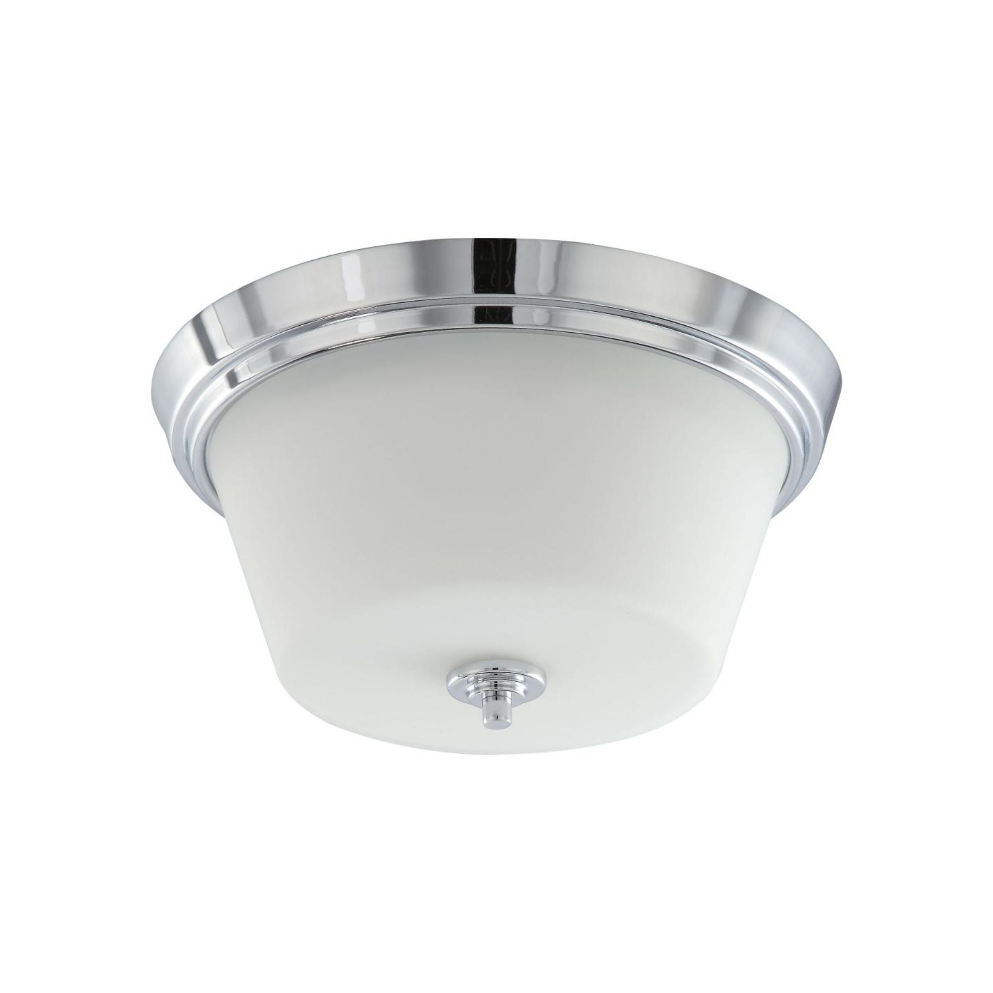 Bento 13" 3-Light Flush Mount, Polished Chrome Finish