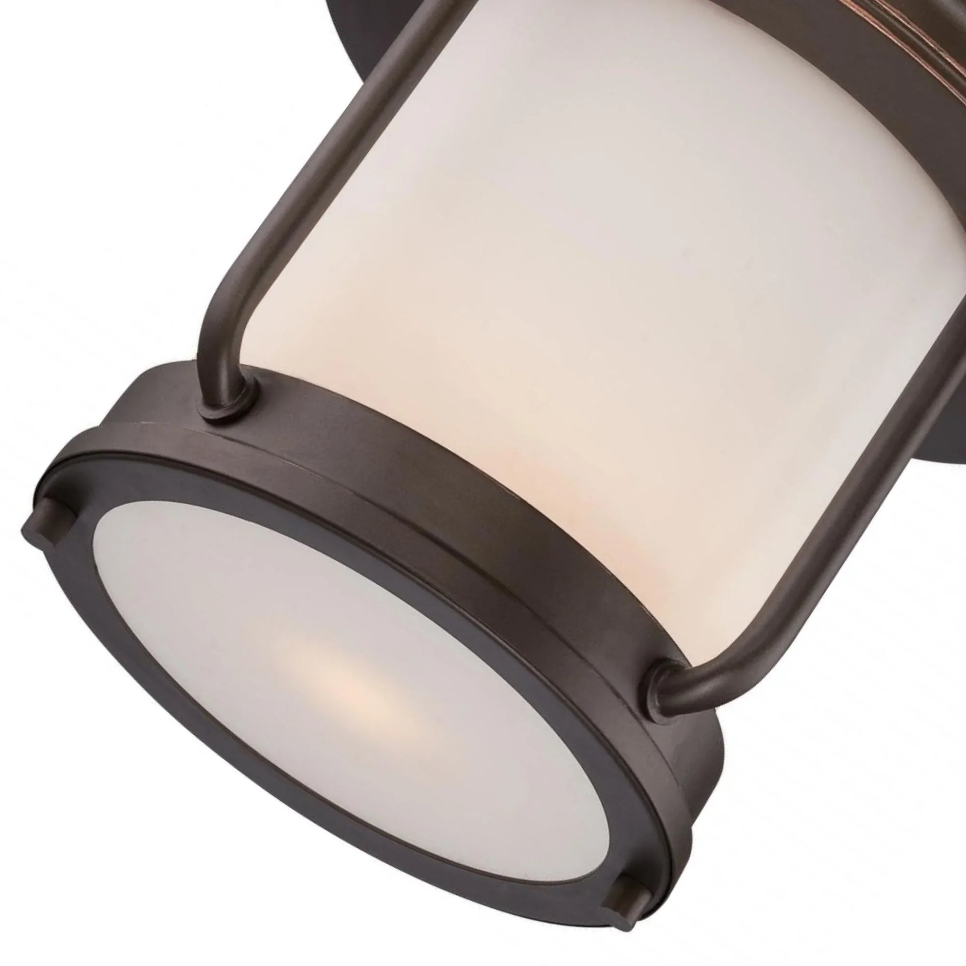 SATCO|NUVO - Bethany 10" LED Outdoor Flush Mount, Mahogany Bronze Finish | Bees Lighting