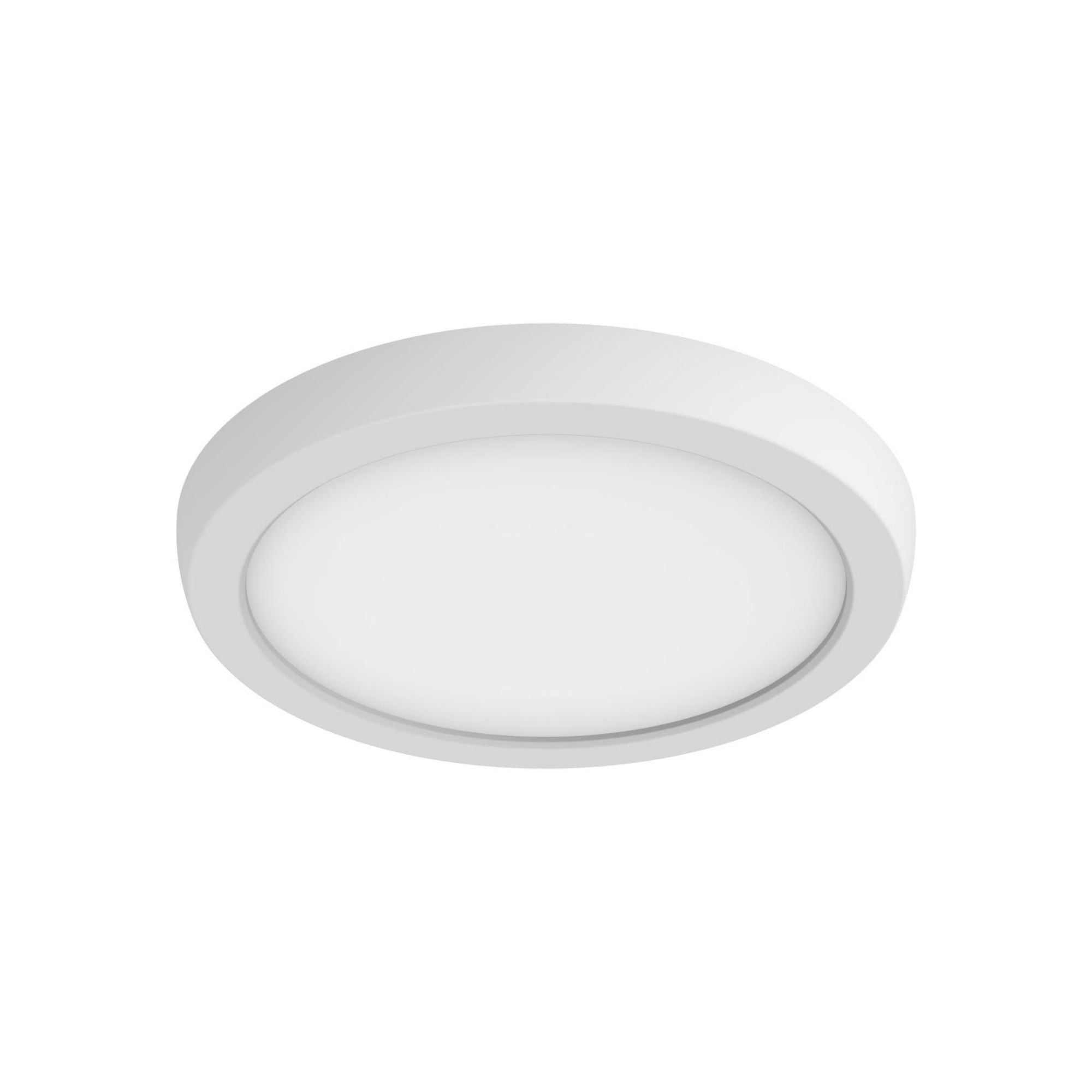 Blink 7" LED Round Disk Light, 11W, 5CCT, White Finish