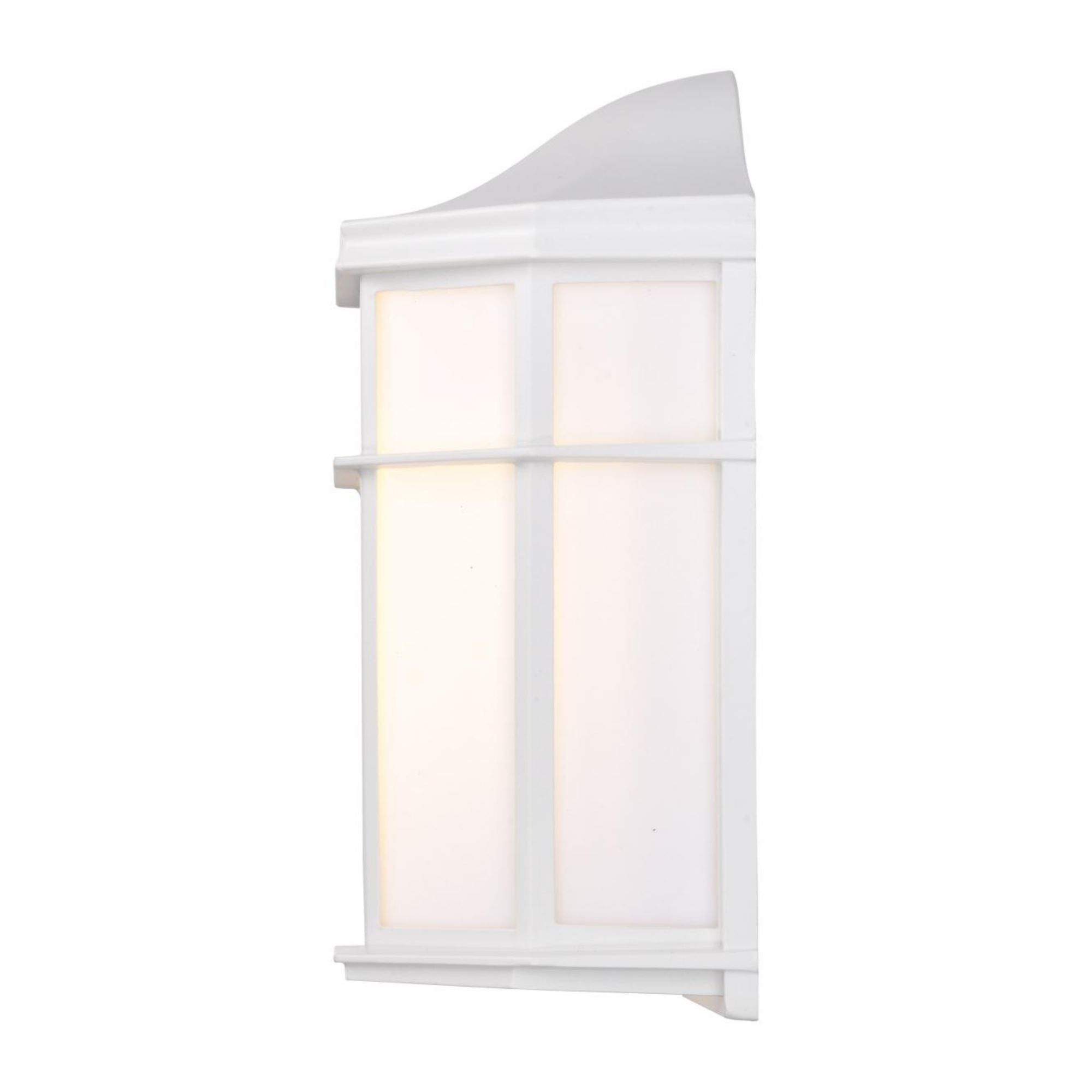 10" LED Cage Wall Lantern, 600 Lm, 3000K, White - Bees Lighting