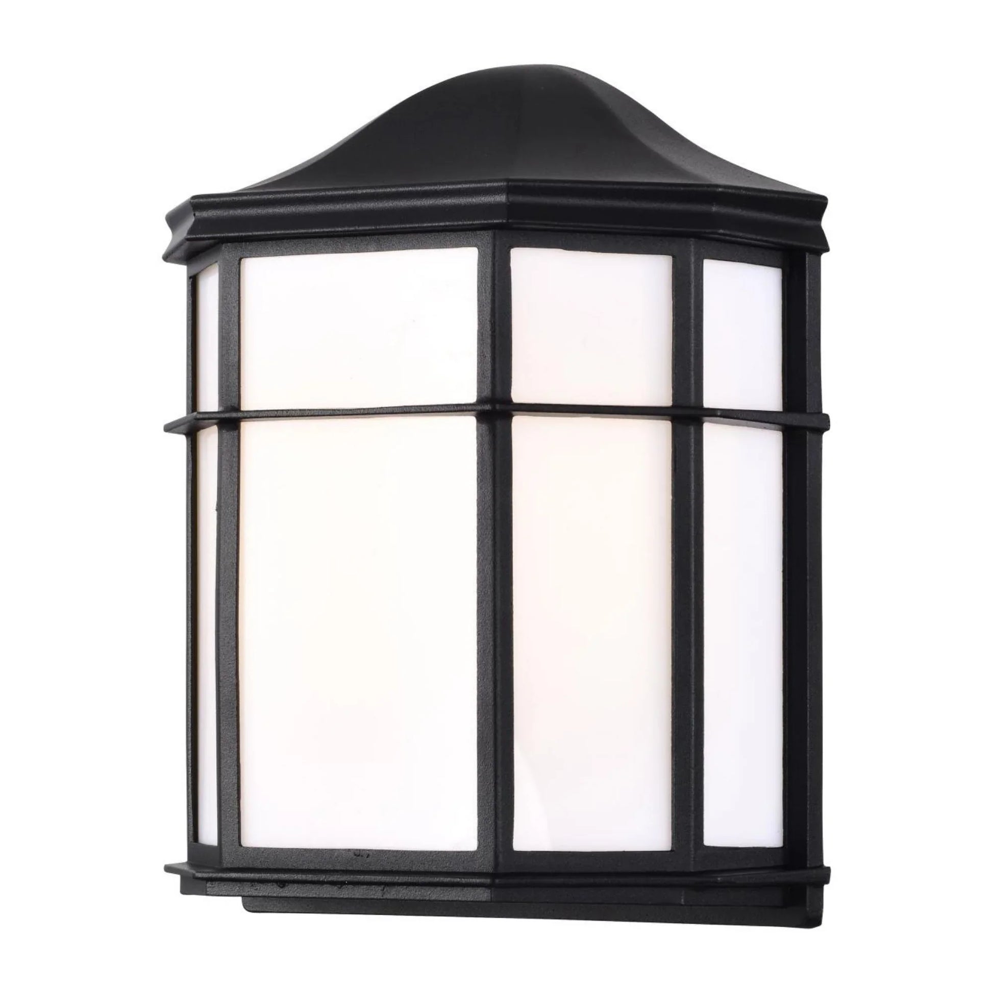 10" LED Cage Wall Lantern, 600 Lm, 3000K, Black - Bees Lighting