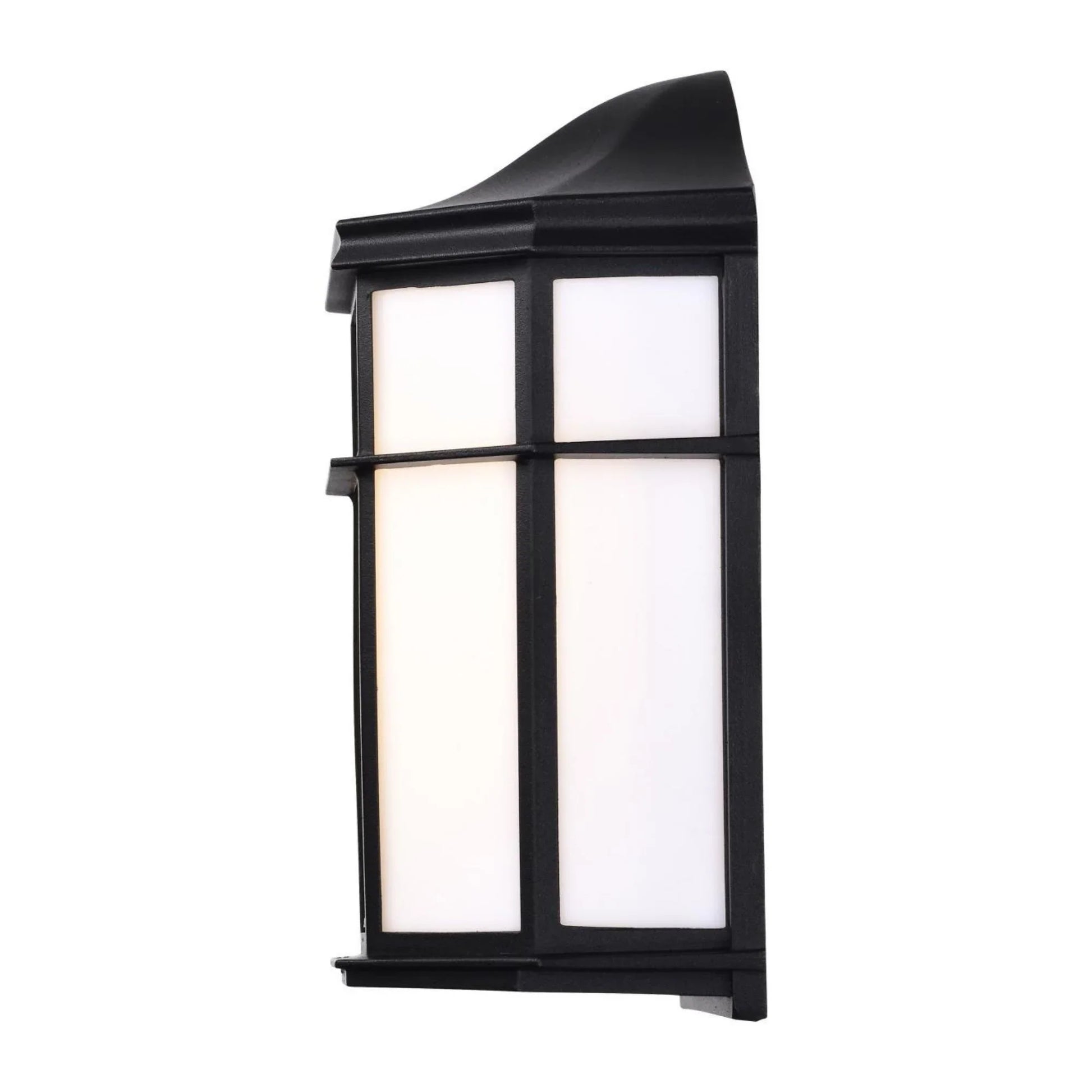 10" LED Cage Wall Lantern, 600 Lm, 3000K, Black - Bees Lighting