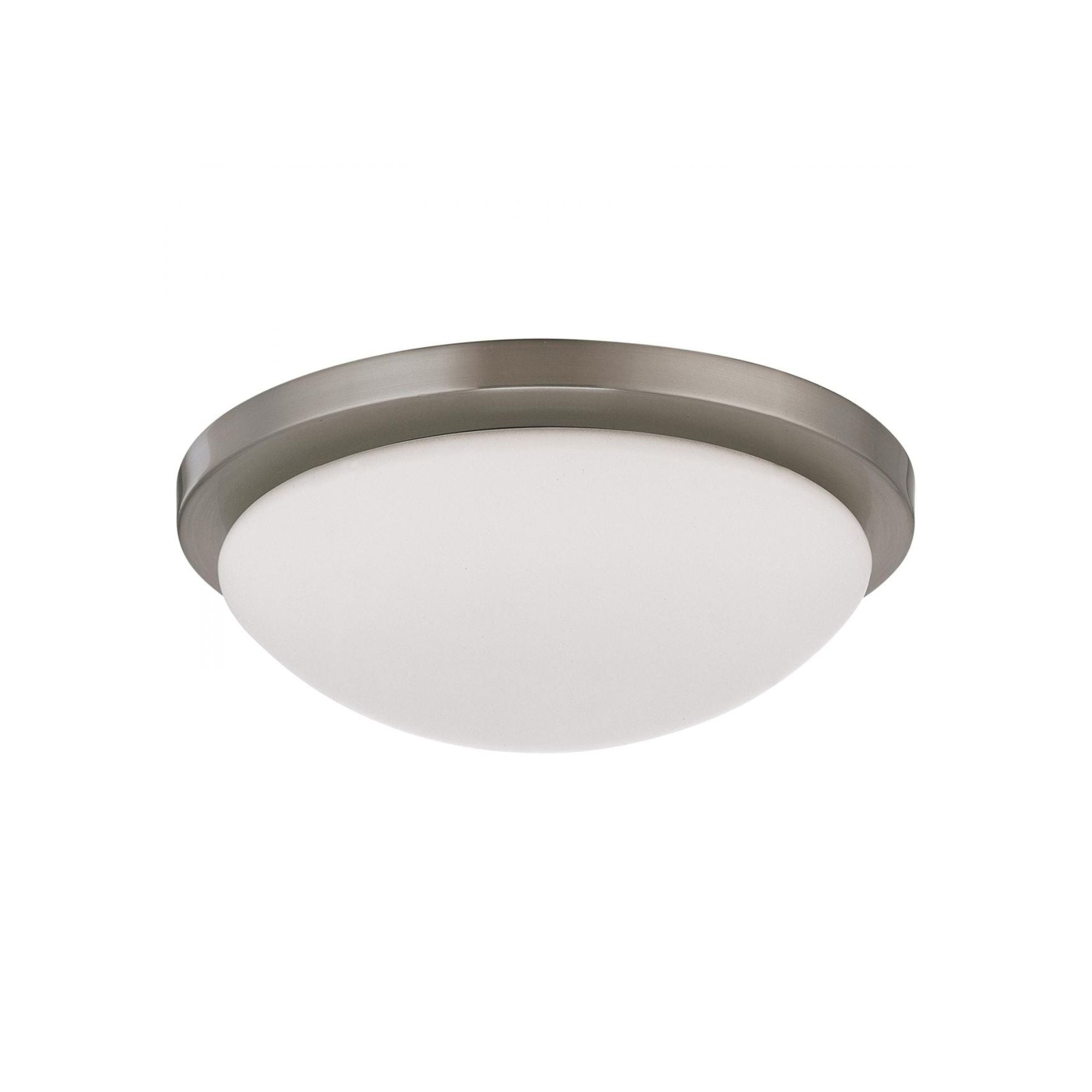 Button 11" LED Flush Mount, 3CCT, Brushed Nickel Finish, 120V