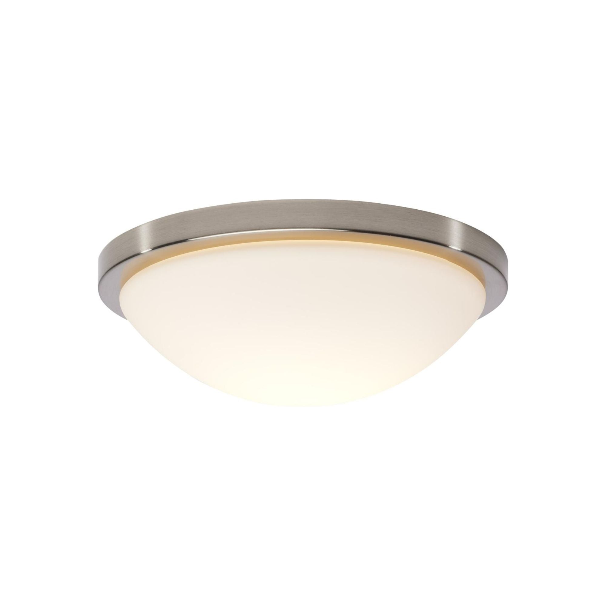 Button 11" LED Flush Mount, 3CCT, Brushed Nickel Finish, 120V