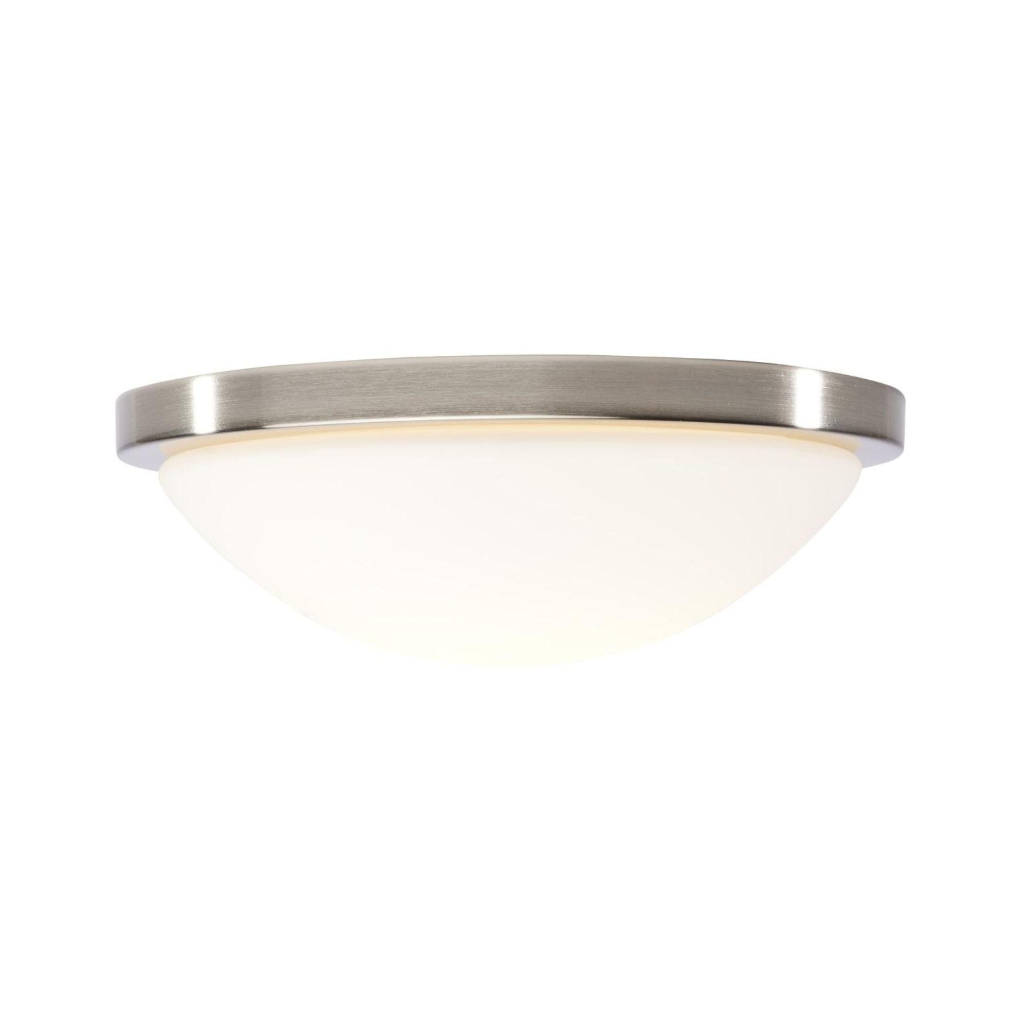 Button 11" LED Flush Mount, 3CCT, Brushed Nickel Finish, 120V