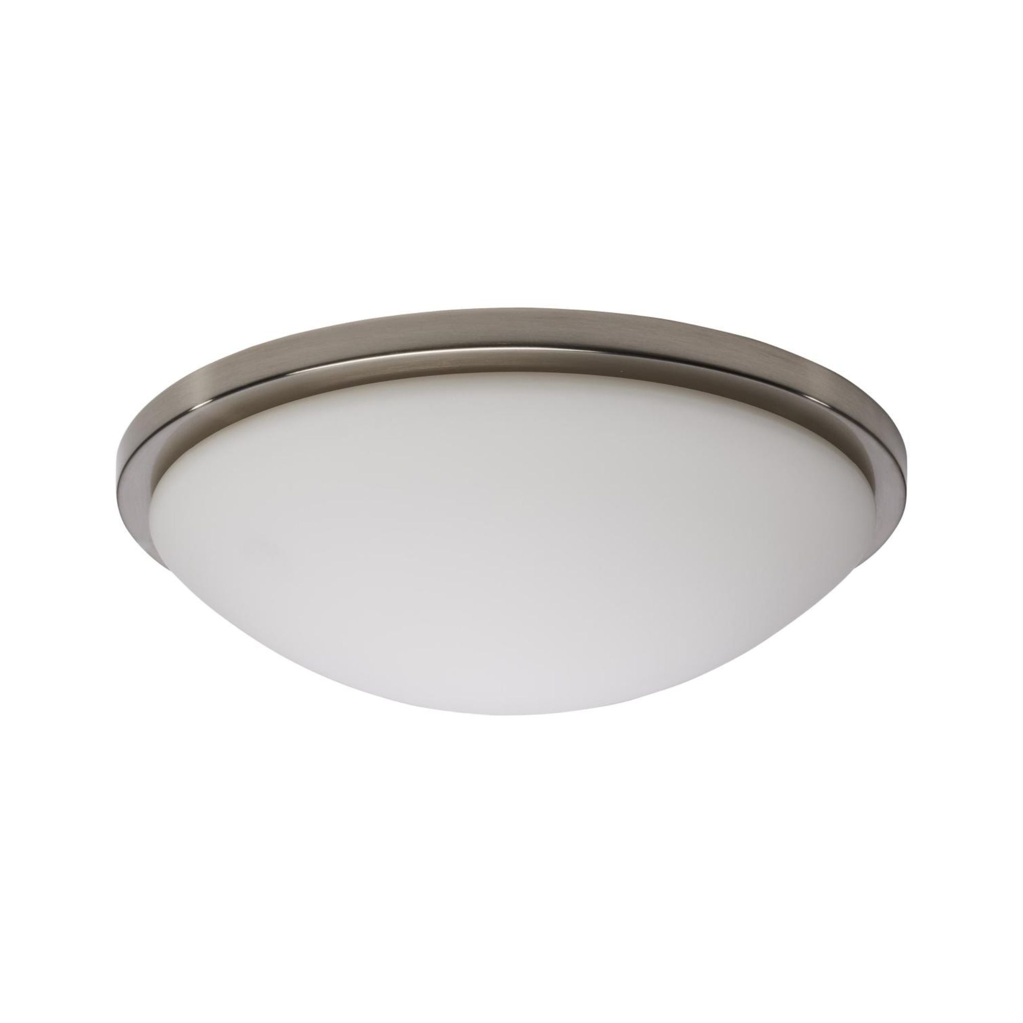 Button 17" LED Flush Mount, 3CCT, Brushed Nickel Finish, 120V